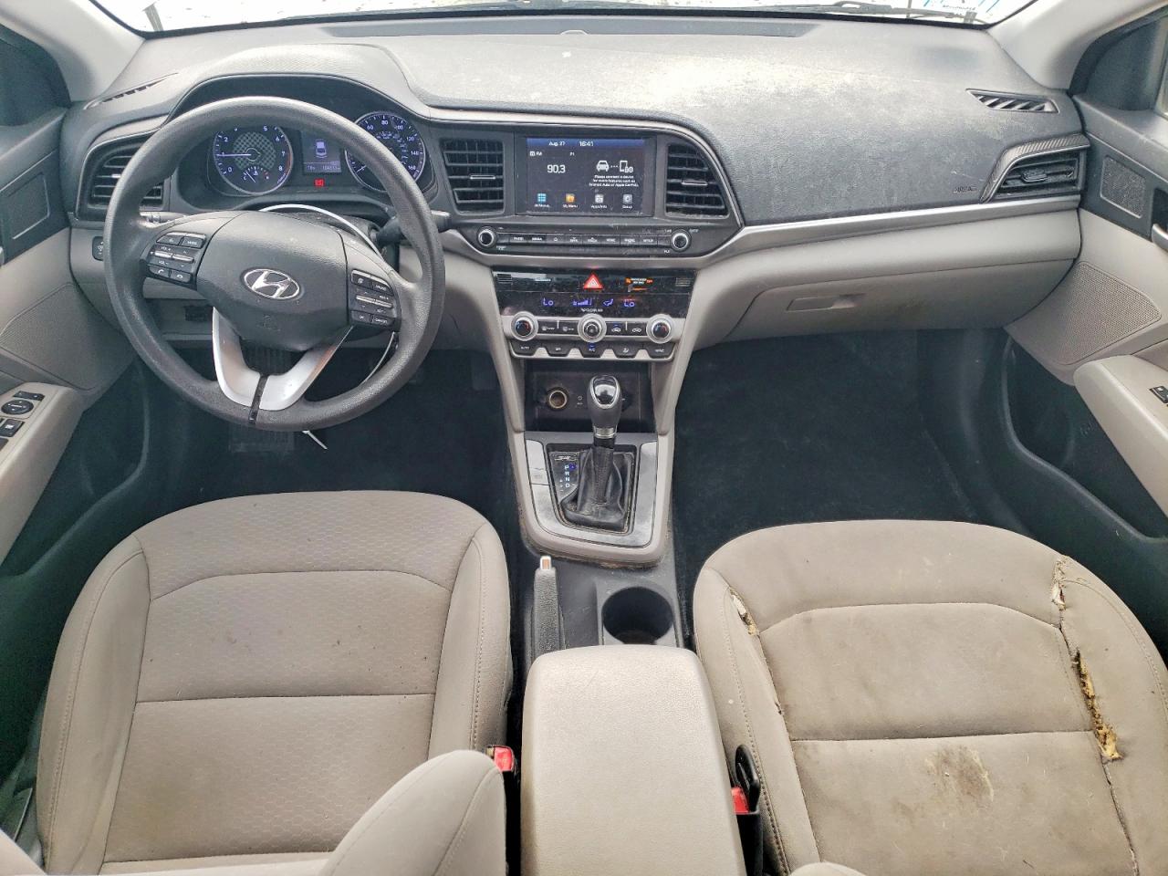 2020 Hyundai Elantra Sel Silver vin: 5NPD84LF3LH597718
