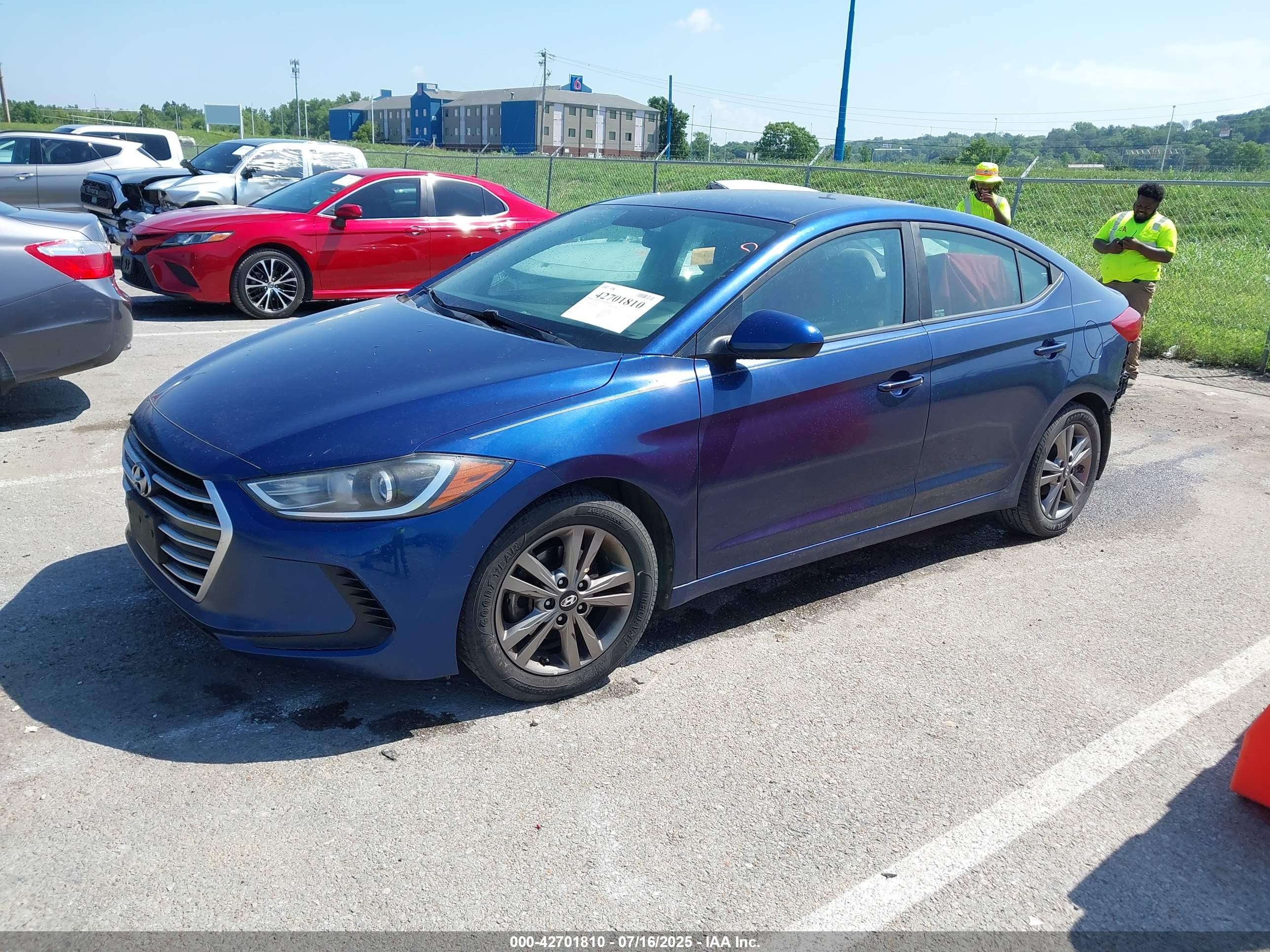 2017 Hyundai Elantra Se Blue vin: 5NPD84LF4HH002527