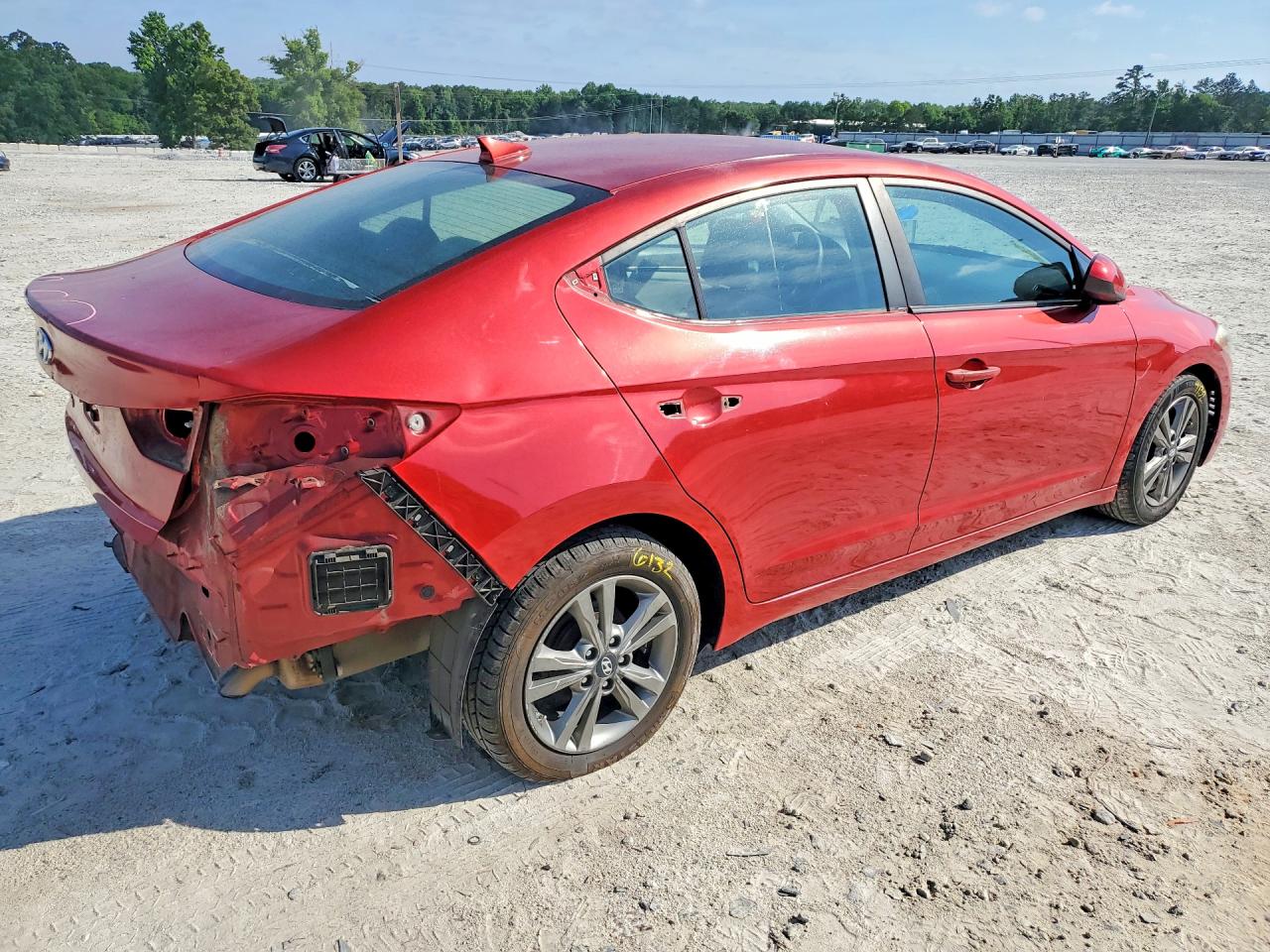 2017 Hyundai Elantra Se Red vin: 5NPD84LF4HH053610