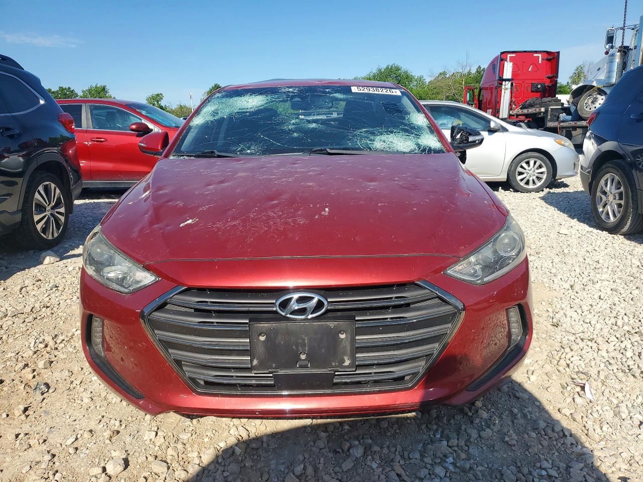 2017 Hyundai Elantra Limited Красный vin: 5NPD84LF4HH120321