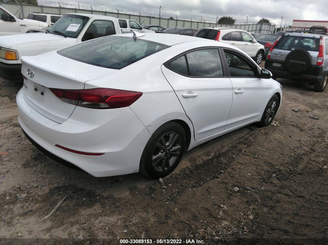 2017 Hyundai Elantra Se White vin: 5NPD84LF4HH143484