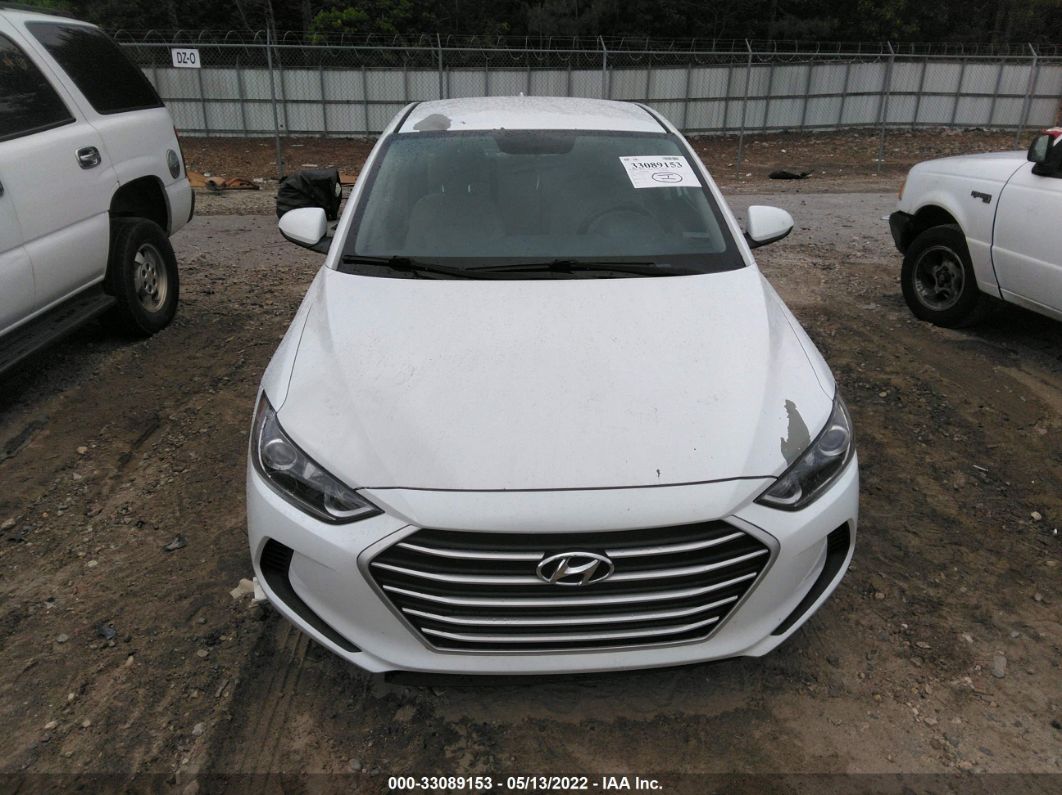 2017 Hyundai Elantra Se White vin: 5NPD84LF4HH143484