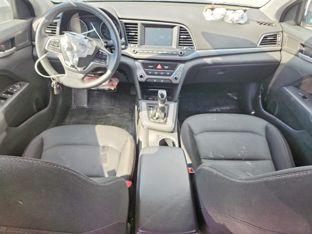 2018 Hyundai Elantra Sel White vin: 5NPD84LF4JH221154