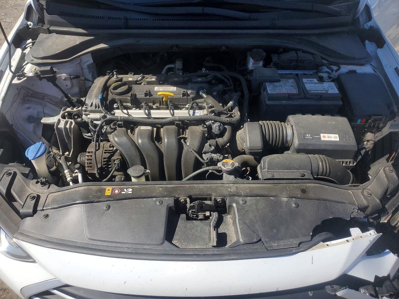 2018 Hyundai Elantra Sel Белый vin: 5NPD84LF4JH228606
