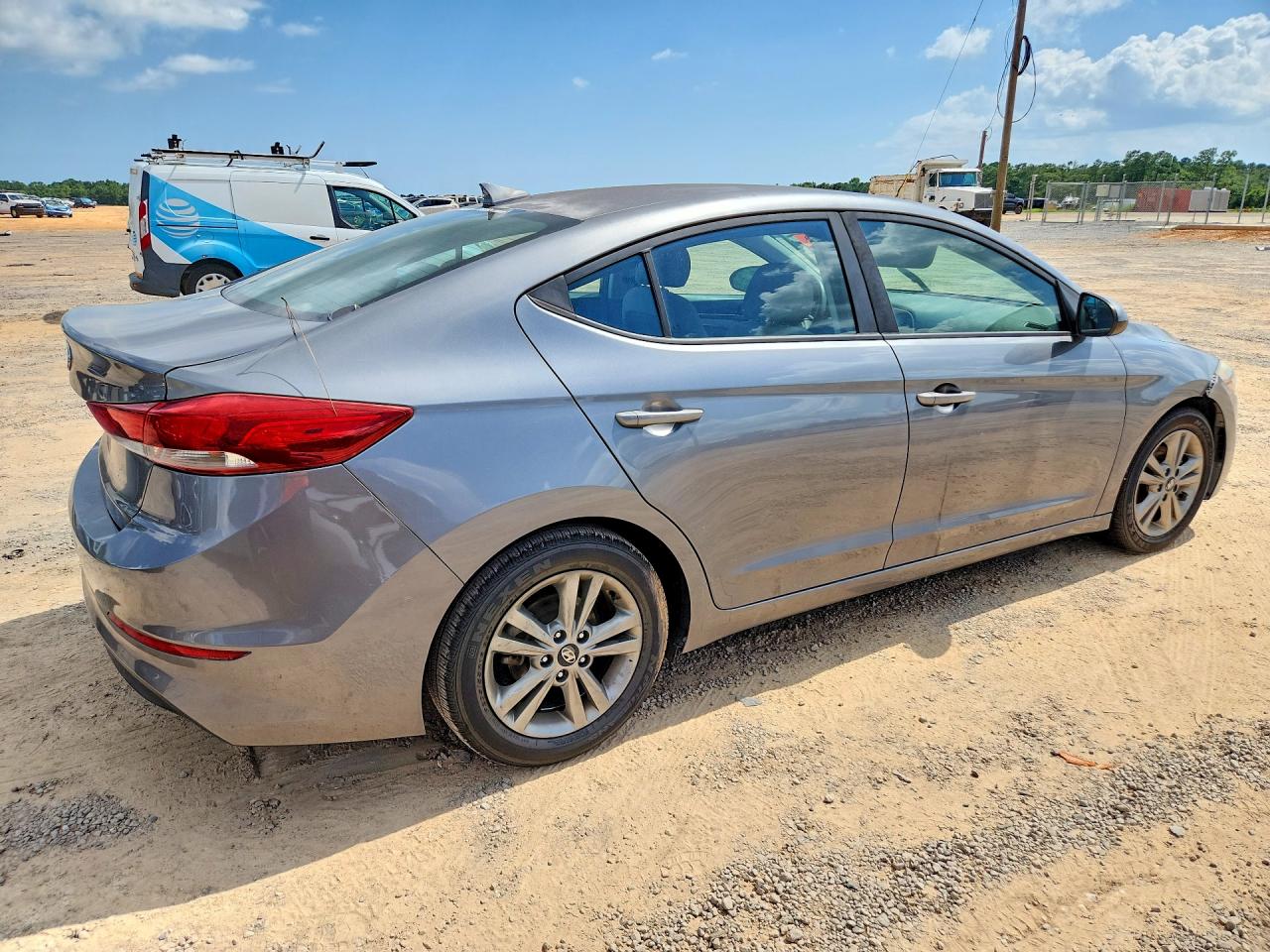 2018 Hyundai Elantra Sel Gray vin: 5NPD84LF4JH255031