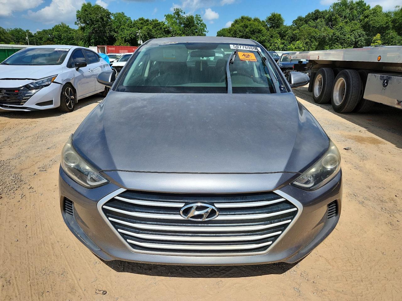 2018 Hyundai Elantra Sel Gray vin: 5NPD84LF4JH255031