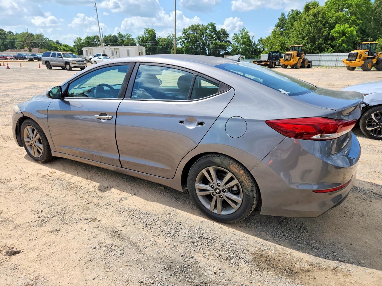 2018 Hyundai Elantra Sel Gray vin: 5NPD84LF4JH255031