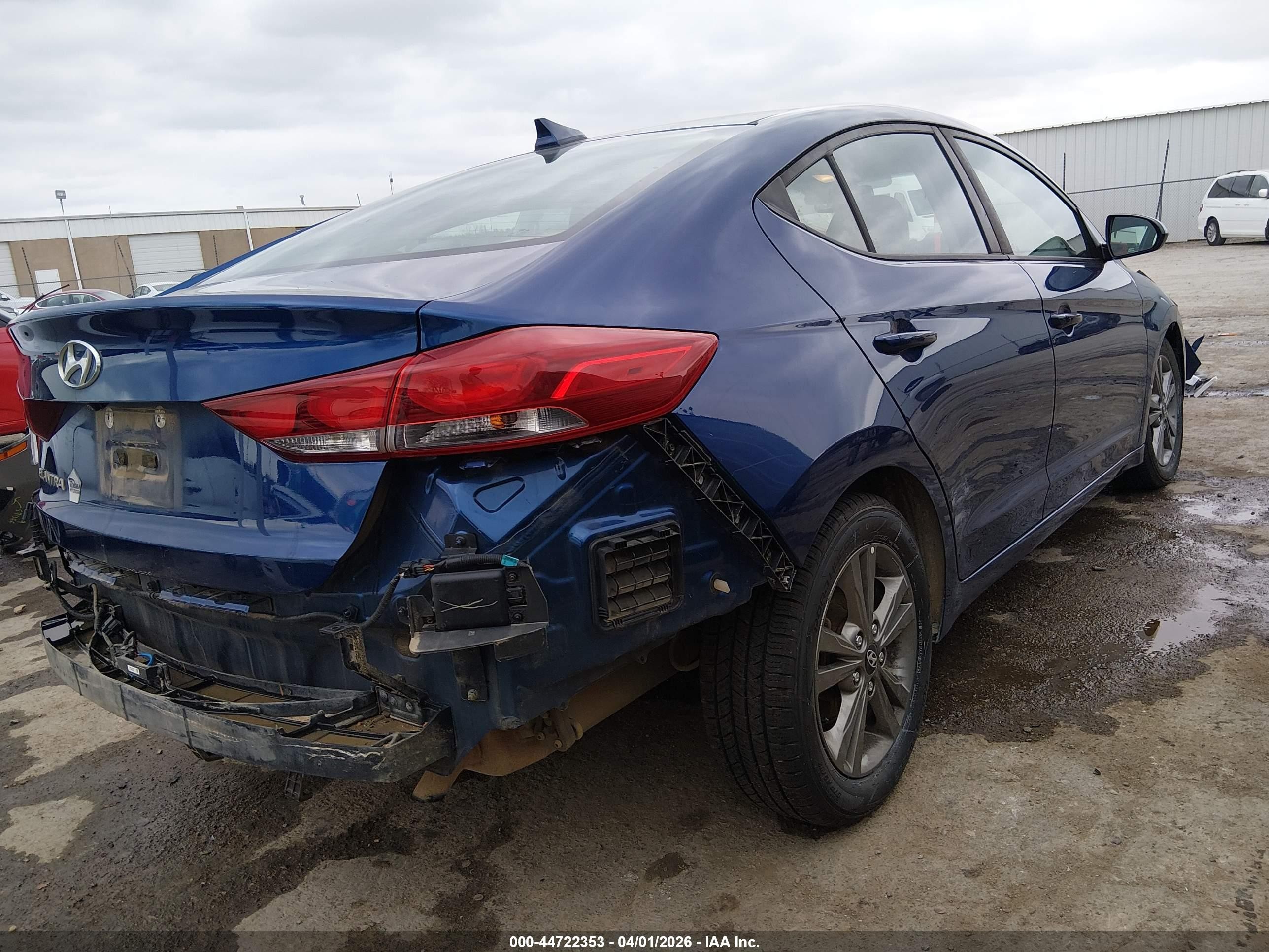 2018 Hyundai Elantra Value Edition Blue vin: 5NPD84LF4JH281483
