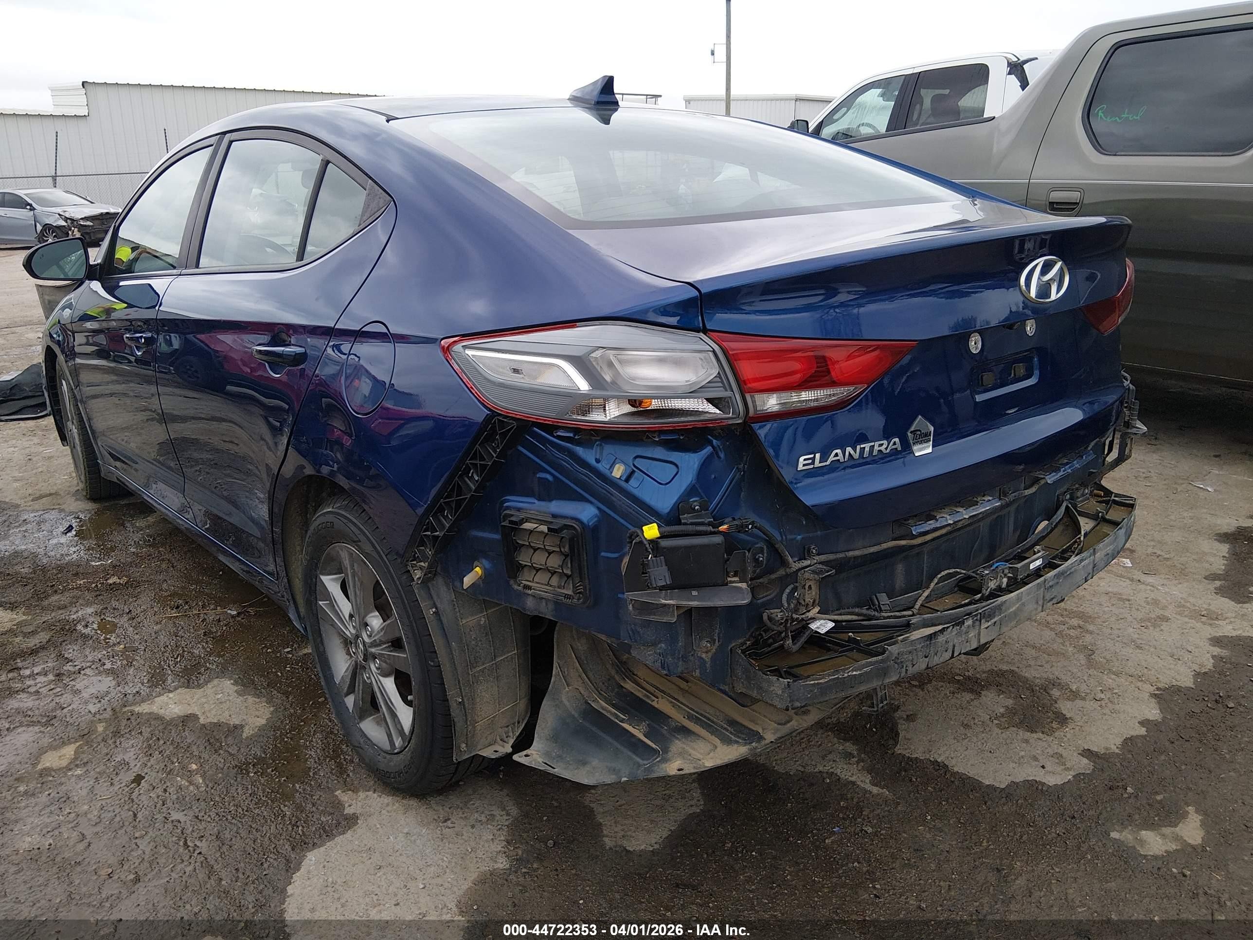 2018 Hyundai Elantra Value Edition Blue vin: 5NPD84LF4JH281483