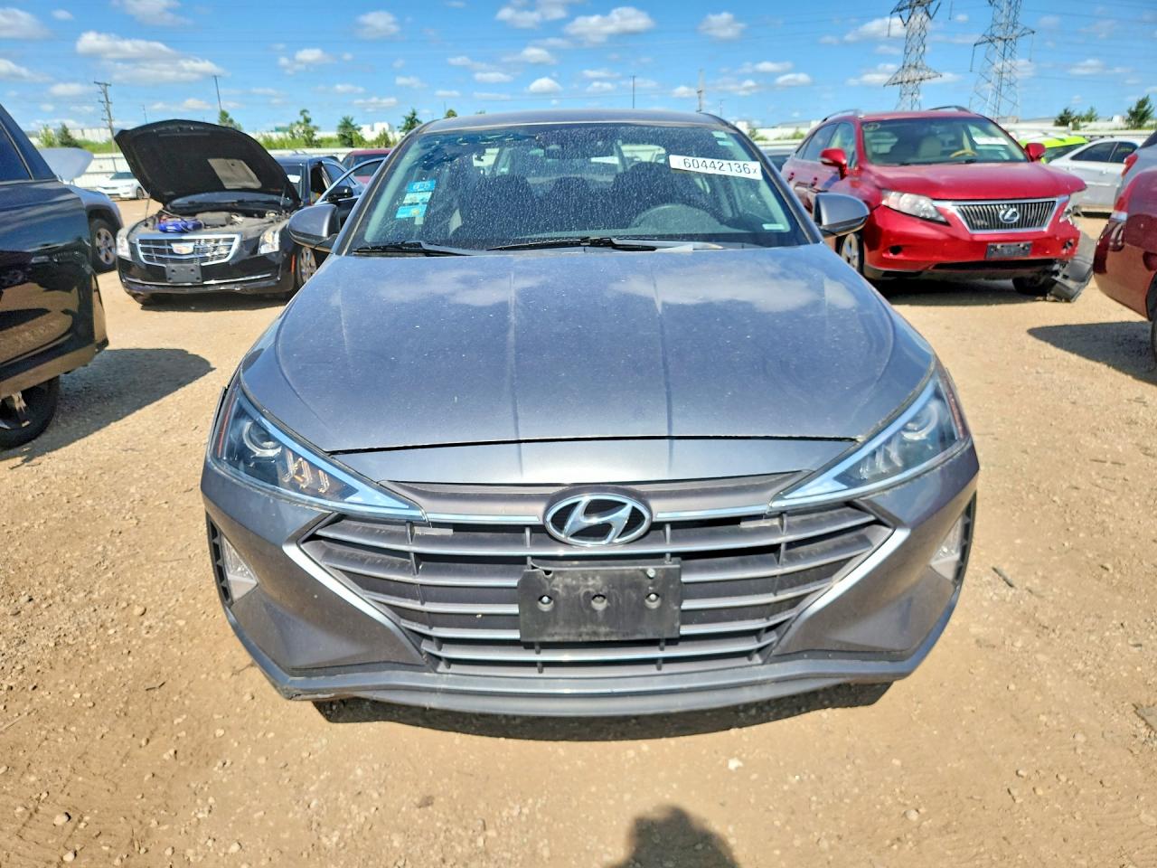 2019 Hyundai Elantra Sel Silver vin: 5NPD84LF4KH427995
