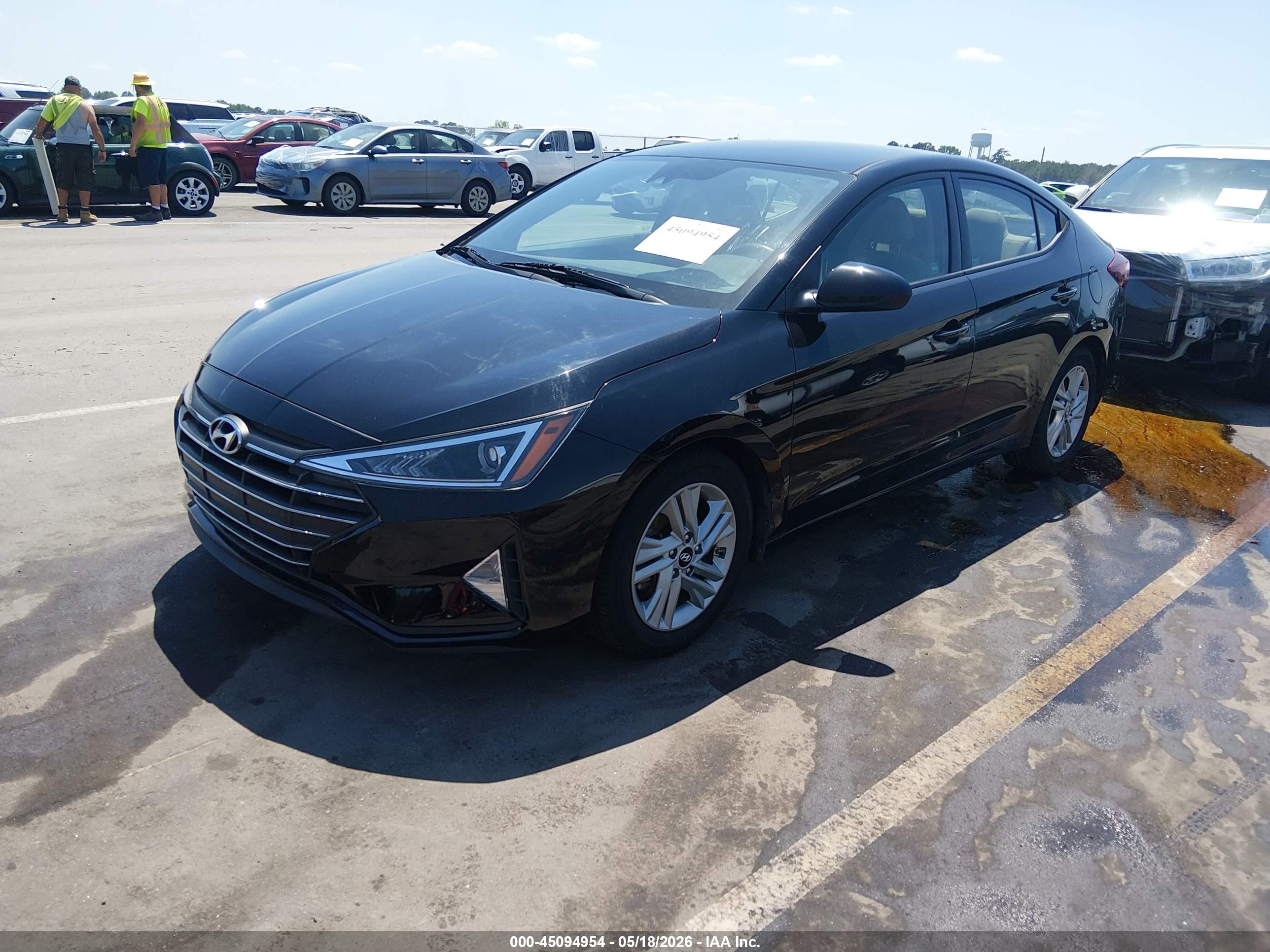 2020 Hyundai Elantra Sel Black vin: 5NPD84LF4LH548365
