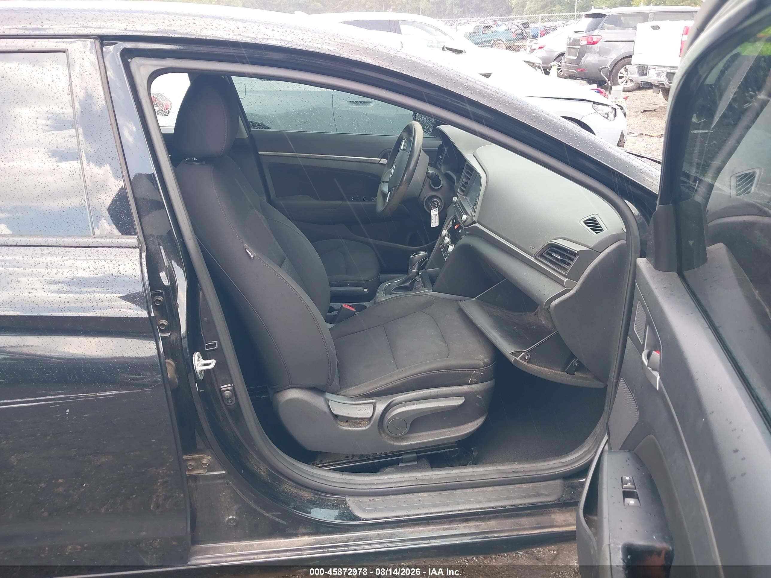 2020 Hyundai Elantra Sel Черный vin: 5NPD84LF4LH574240