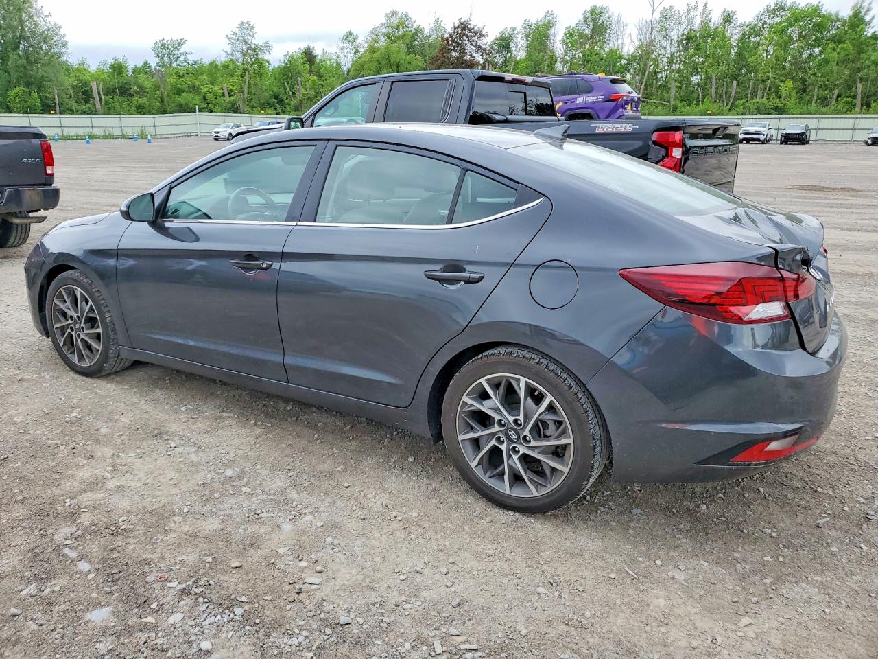 2020 Hyundai Elantra Limited Gray vin: 5NPD84LF4LH618298