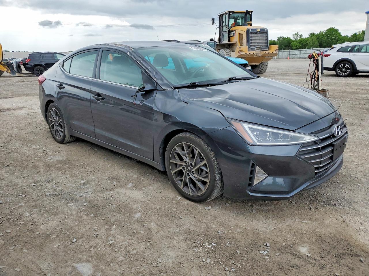 2020 Hyundai Elantra Limited Gray vin: 5NPD84LF4LH618298