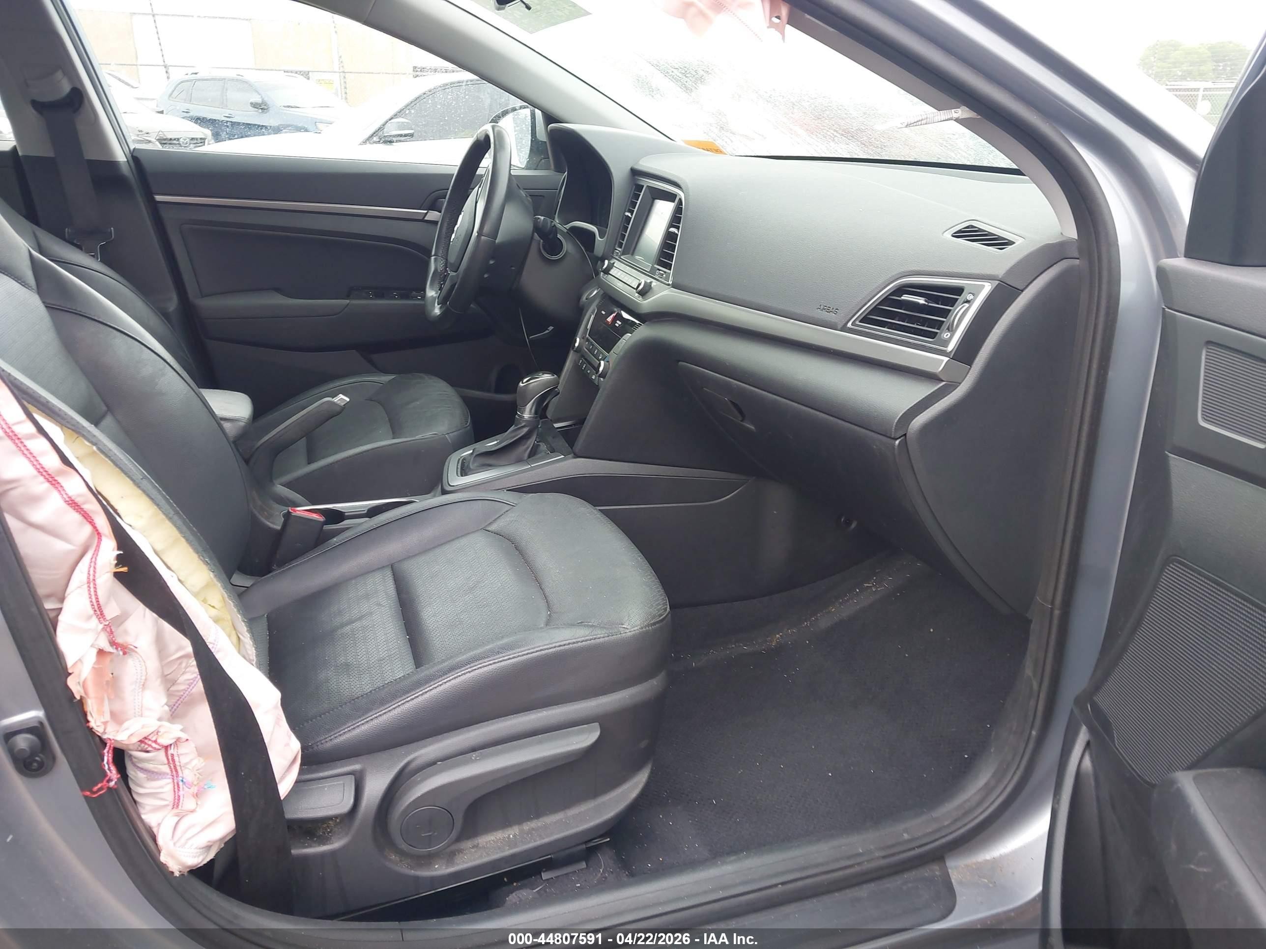 2017 Hyundai Elantra Limited Серый vin: 5NPD84LF5HH030370