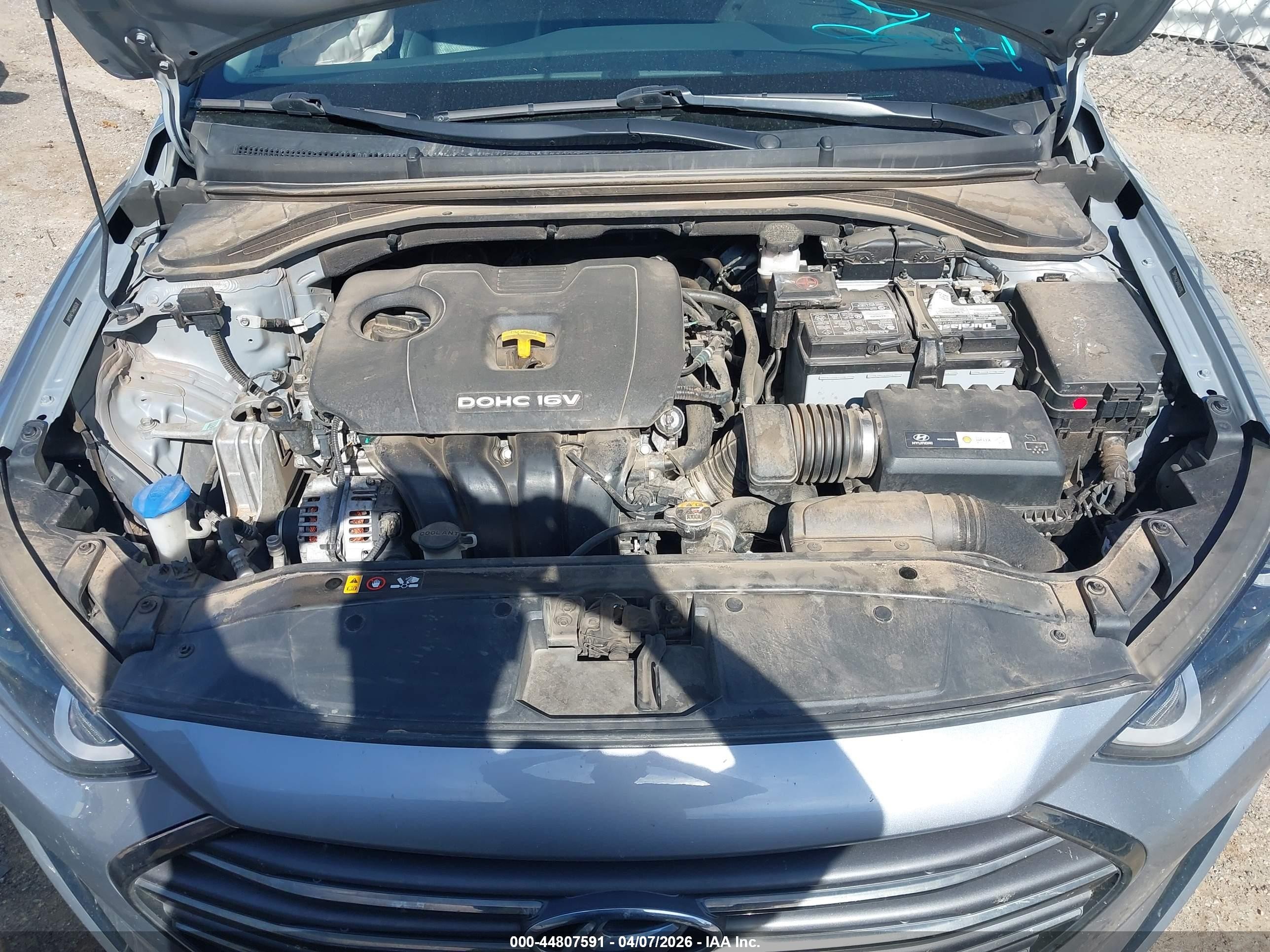 2017 Hyundai Elantra Limited Серый vin: 5NPD84LF5HH030370