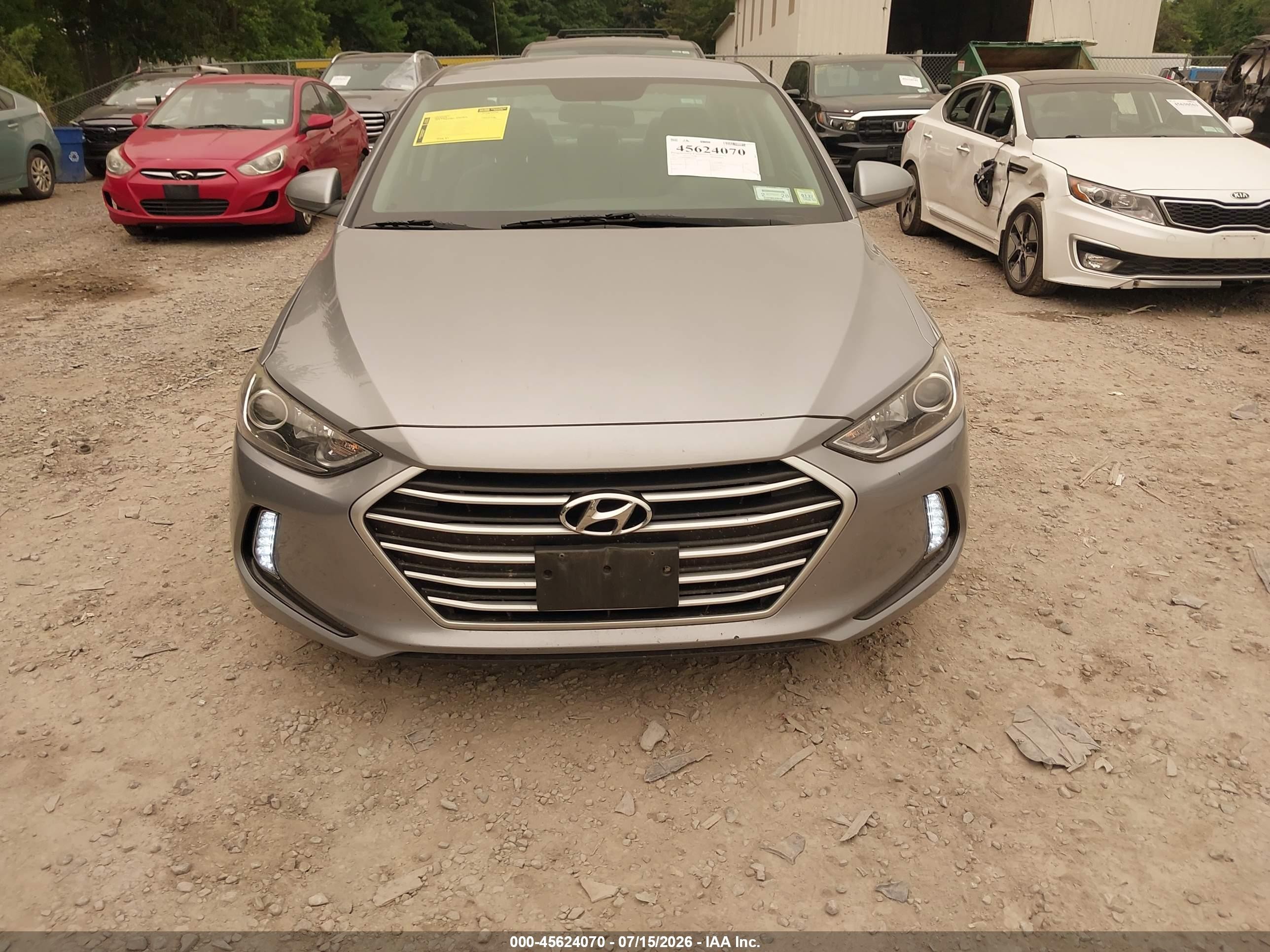 2017 Hyundai Elantra Se Silver vin: 5NPD84LF5HH090939