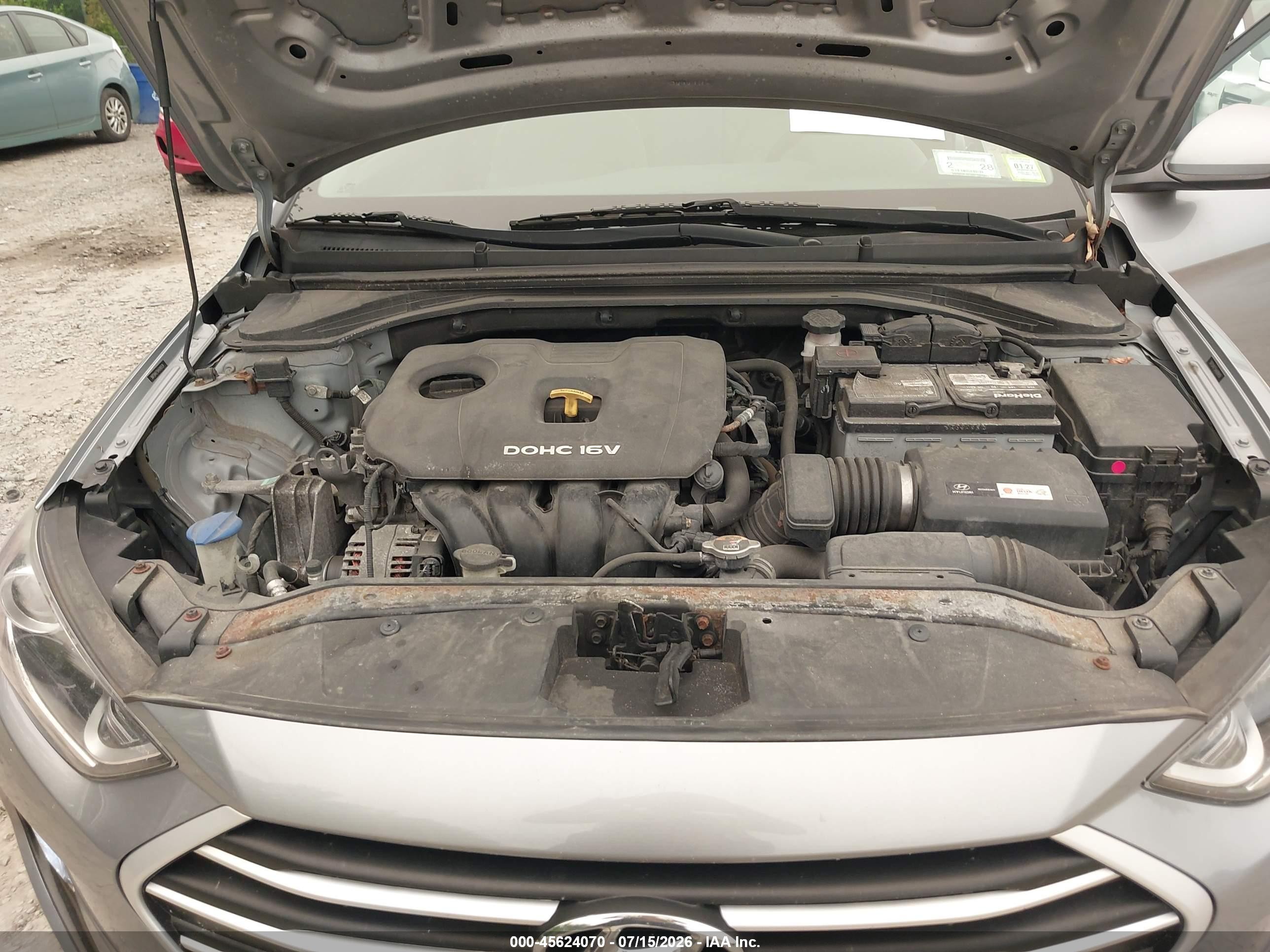 2017 Hyundai Elantra Se Silver vin: 5NPD84LF5HH090939