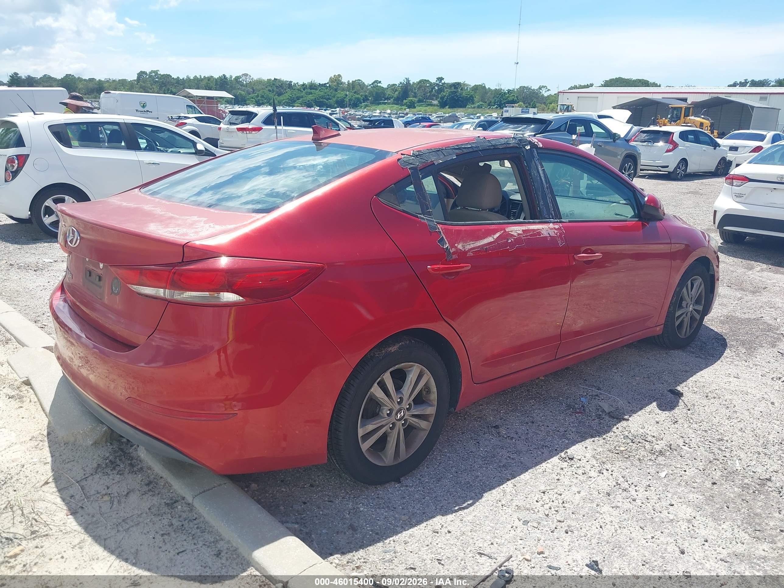 2017 Hyundai Elantra Se Red vin: 5NPD84LF5HH184500