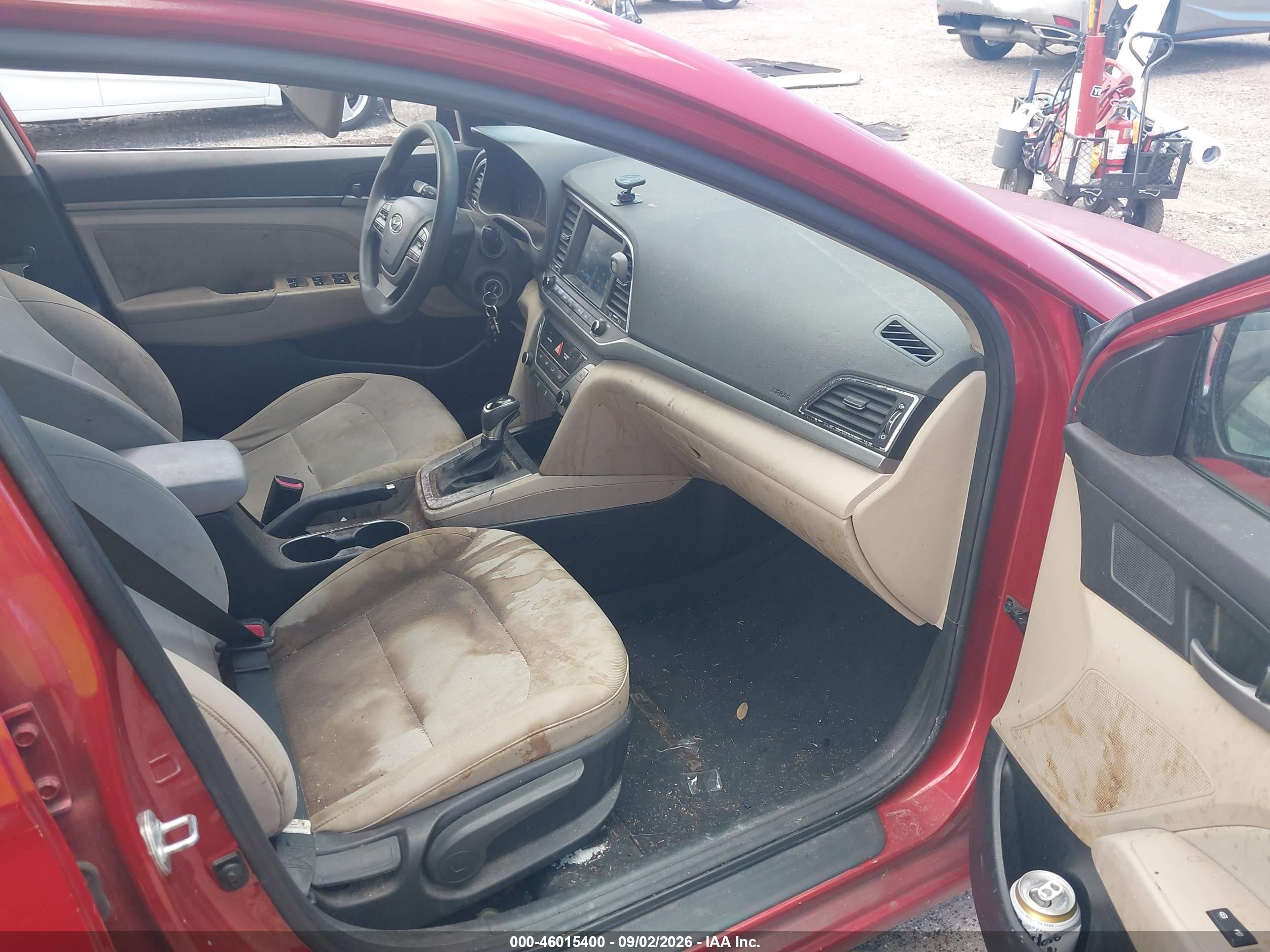 2017 Hyundai Elantra Se Red vin: 5NPD84LF5HH184500