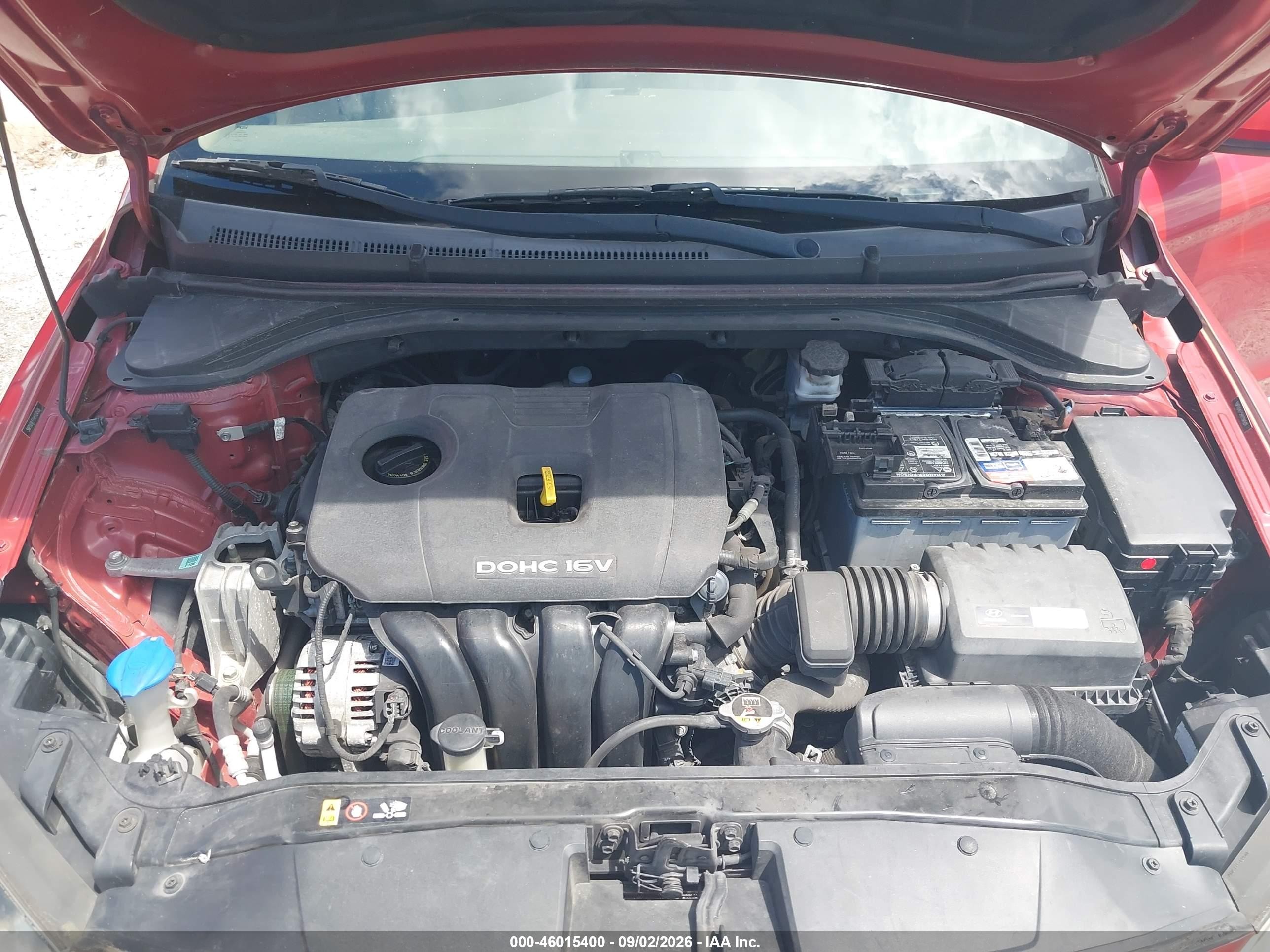 2017 Hyundai Elantra Se Red vin: 5NPD84LF5HH184500