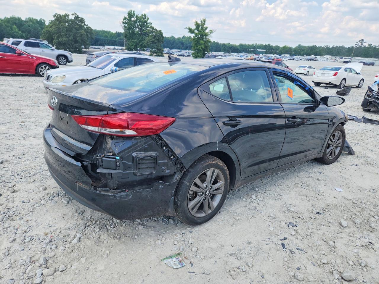 2018 Hyundai Elantra Sel Black vin: 5NPD84LF5JH231465