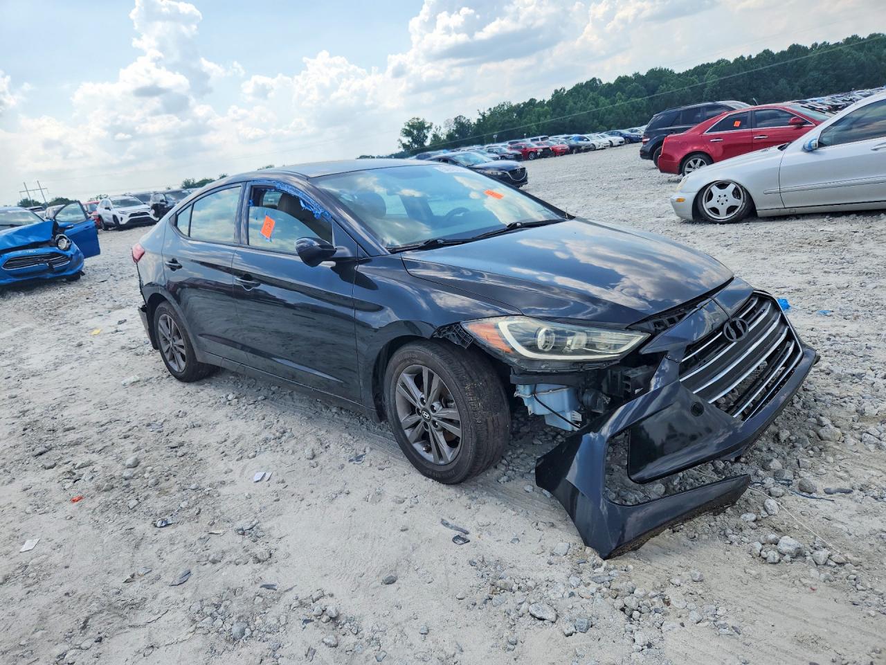 2018 Hyundai Elantra Sel Black vin: 5NPD84LF5JH231465