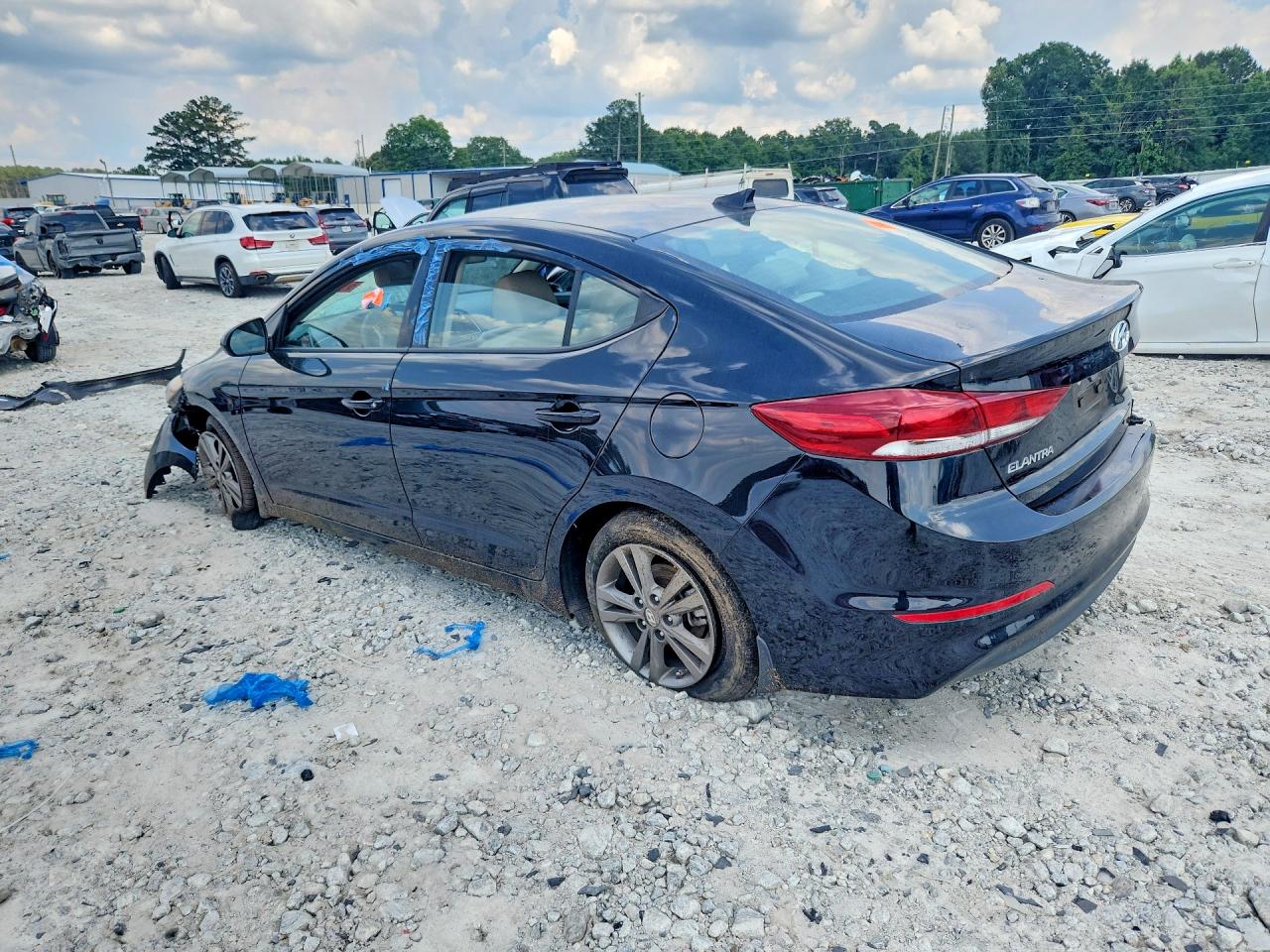 2018 Hyundai Elantra Sel Black vin: 5NPD84LF5JH231465