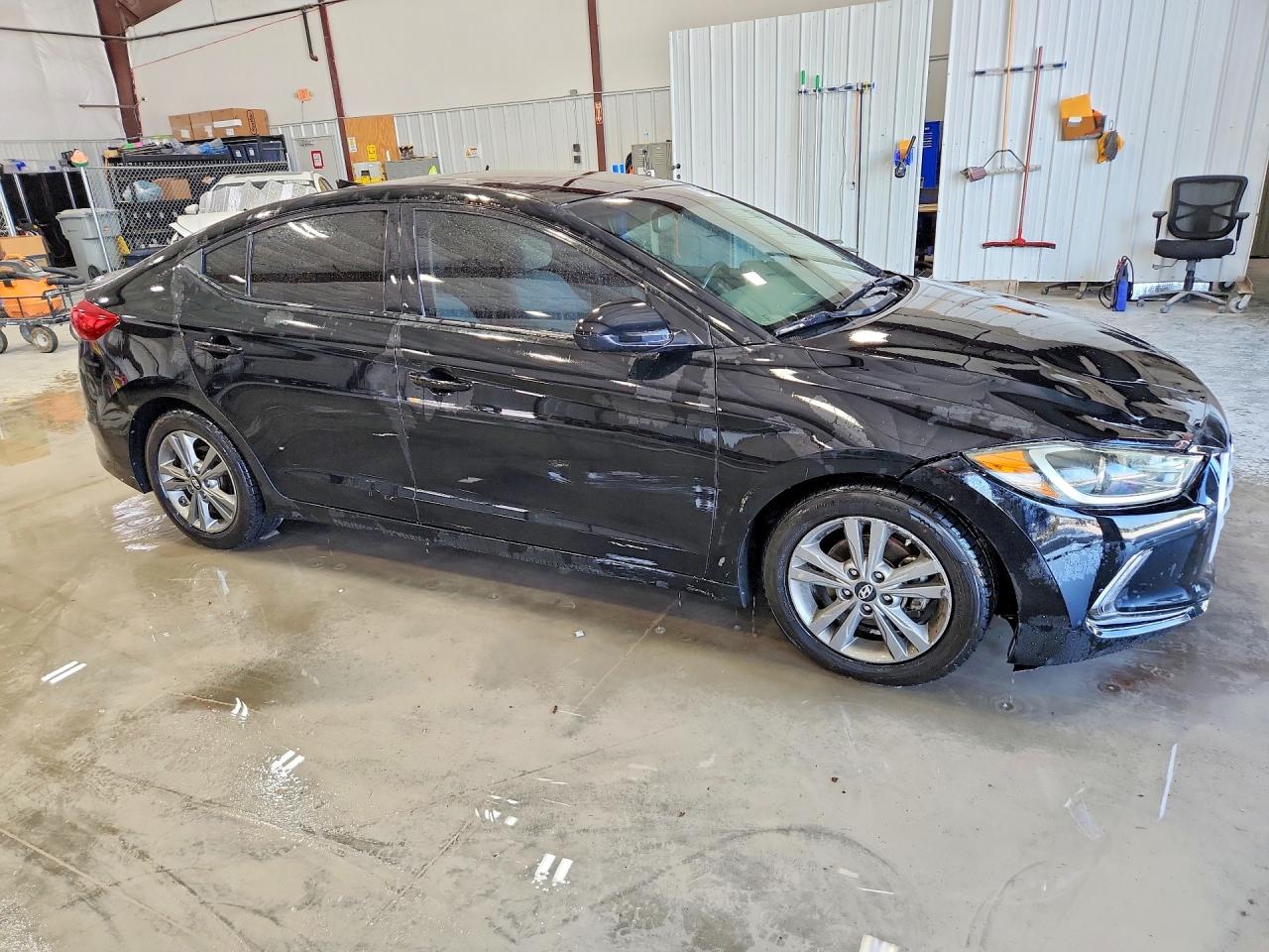 2018 Hyundai Elantra Value Edition Black vin: 5NPD84LF5JH321540
