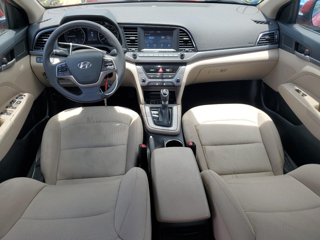 2018 Hyundai Elantra Sel Red vin: 5NPD84LF5JH372729