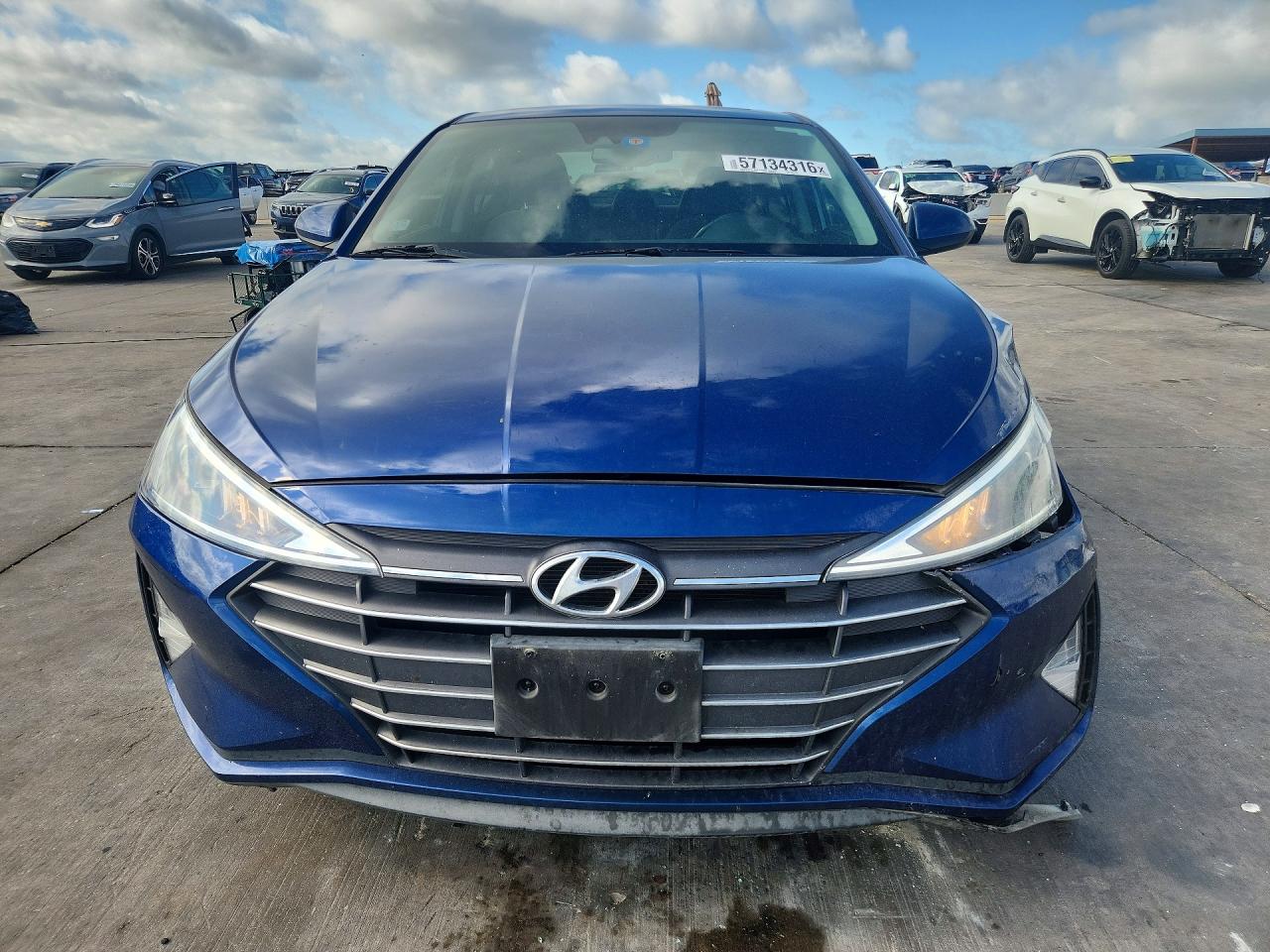 2019 Hyundai Elantra Value Edition Blue vin: 5NPD84LF5KH453859