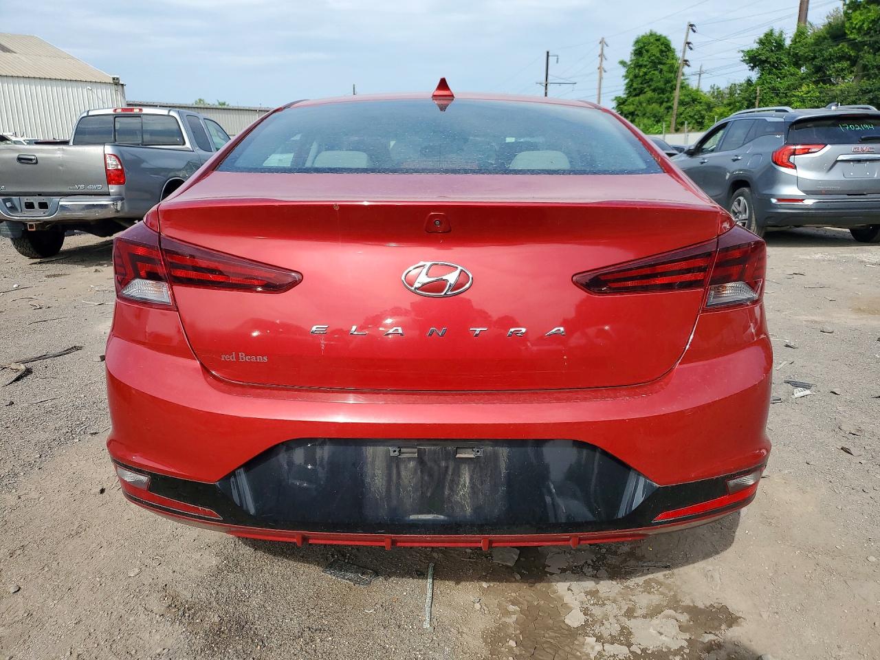 2020 Hyundai Elantra Sel Red vin: 5NPD84LF5LH502463