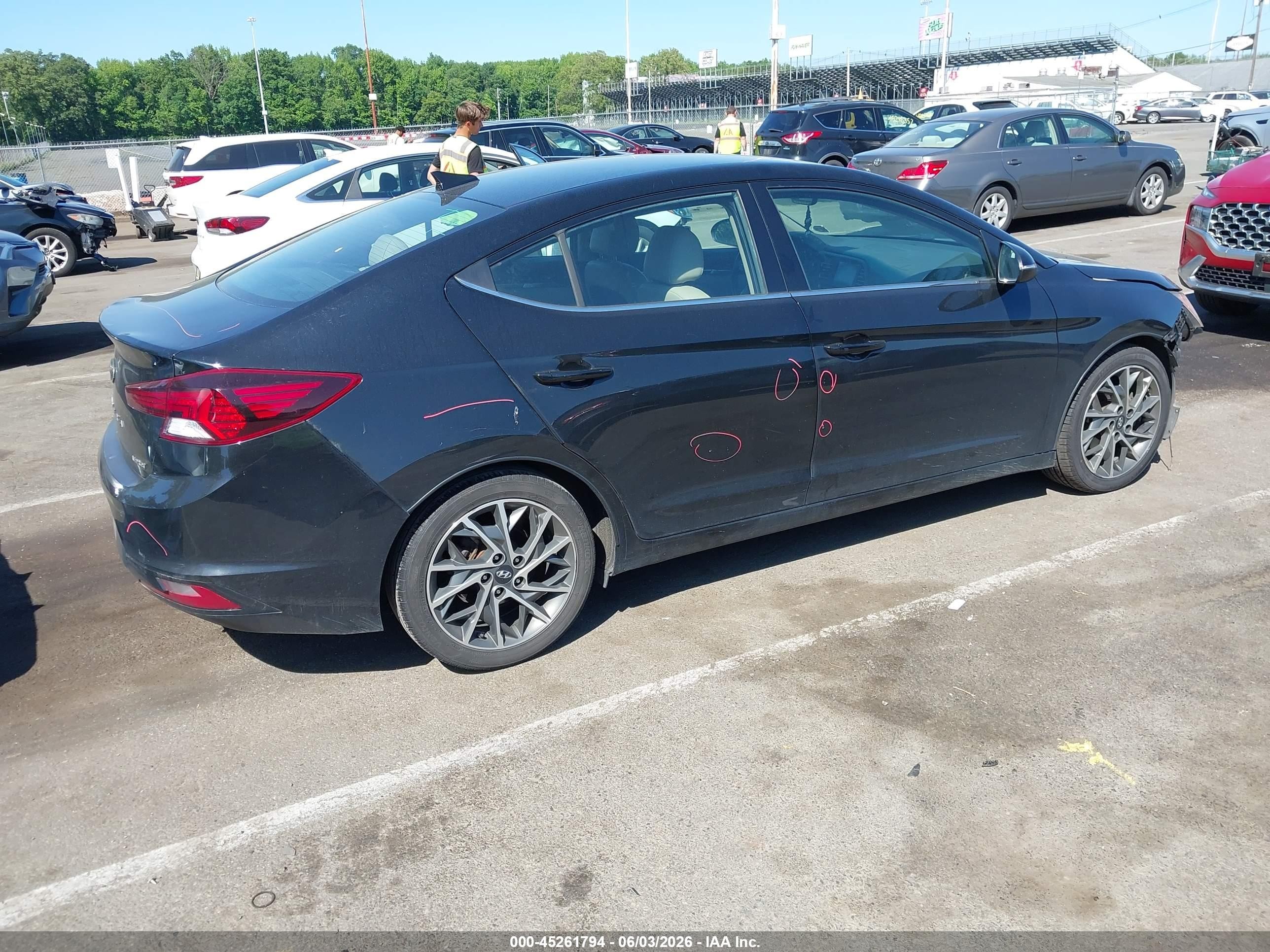 2020 Hyundai Elantra Limited Black vin: 5NPD84LF5LH523507