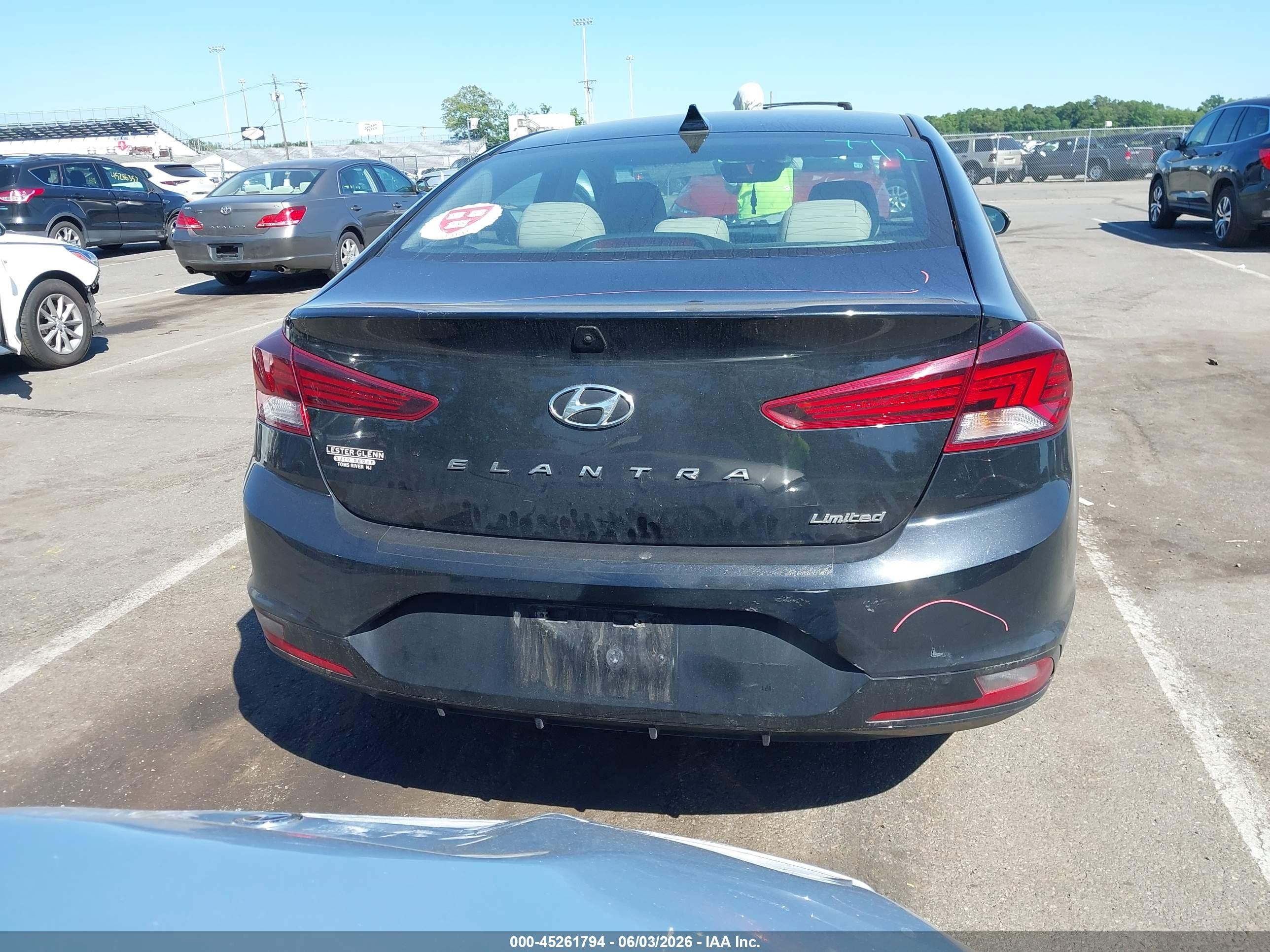 2020 Hyundai Elantra Limited Black vin: 5NPD84LF5LH523507