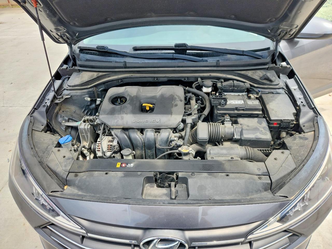 2020 Hyundai Elantra Sel Gray vin: 5NPD84LF5LH533809