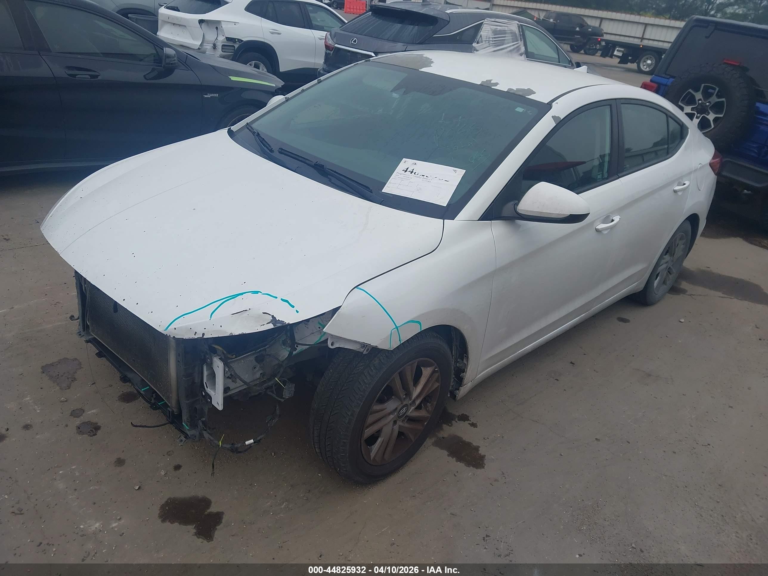 2020 Hyundai Elantra Sel White vin: 5NPD84LF5LH547161