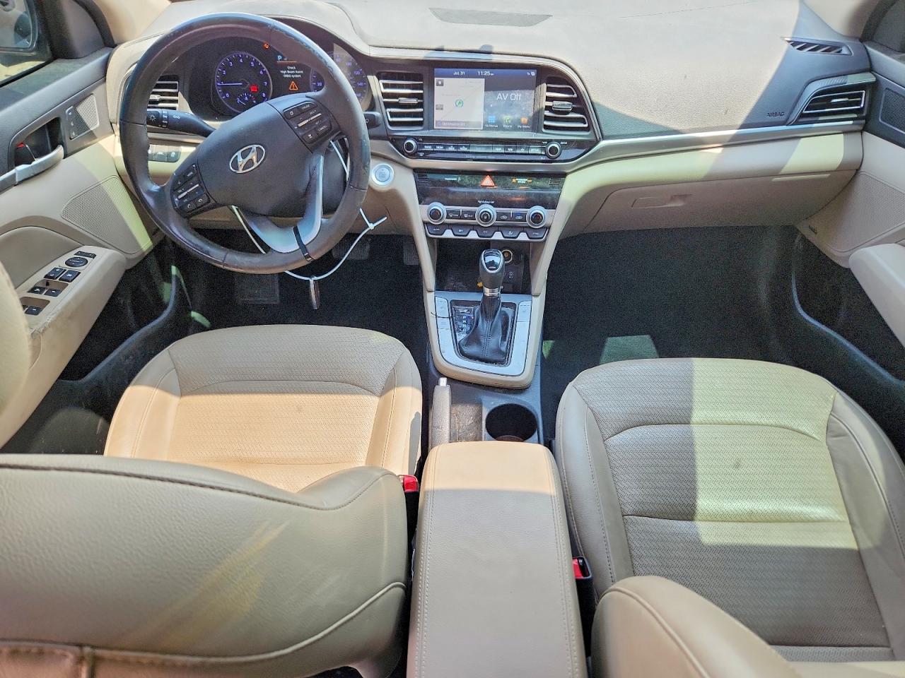 2020 Hyundai Elantra Limited White vin: 5NPD84LF5LH556815