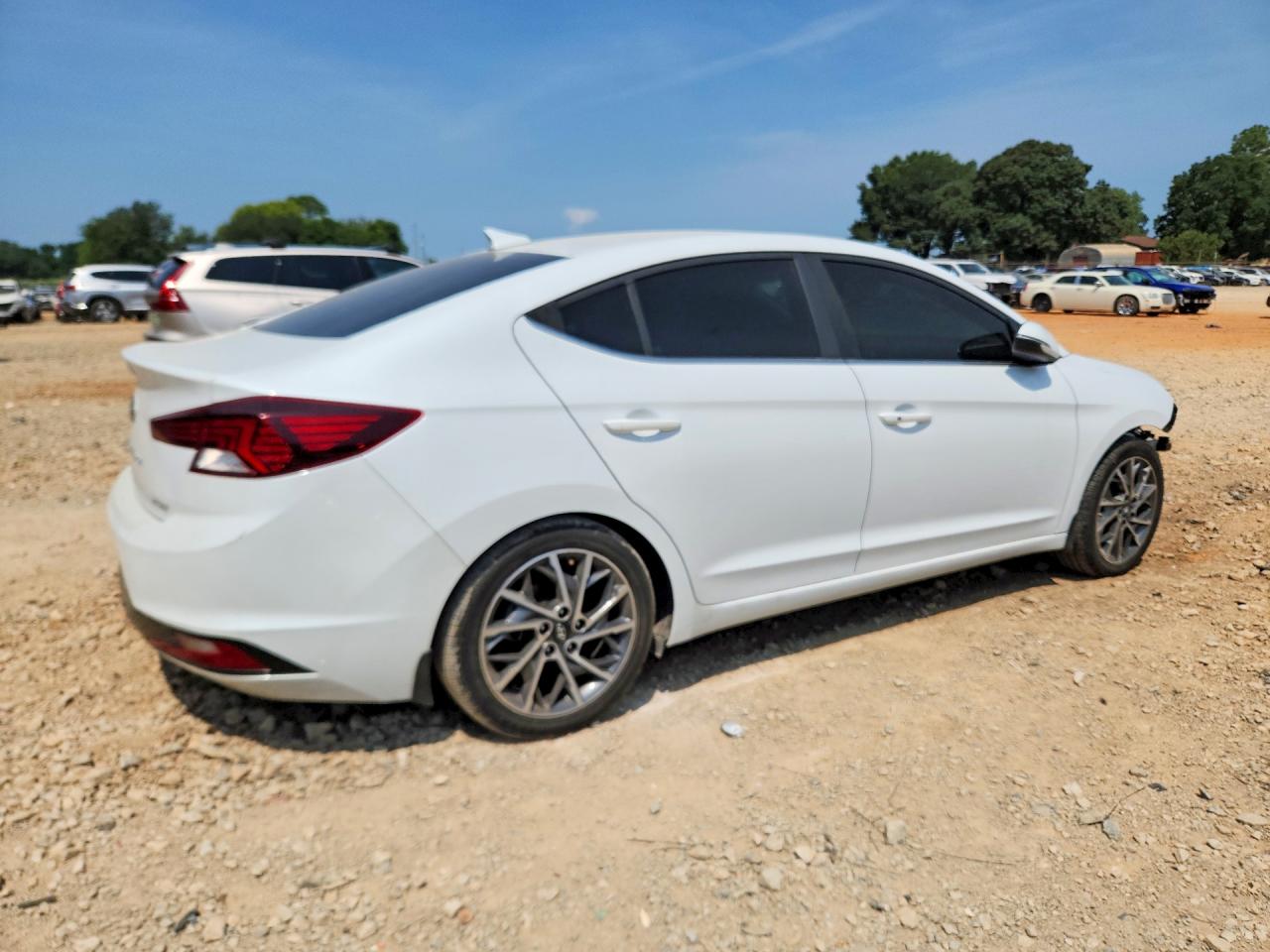 2020 Hyundai Elantra Limited White vin: 5NPD84LF5LH556815