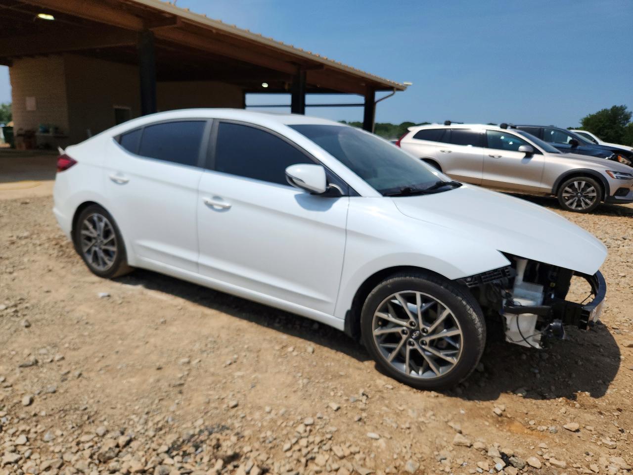 2020 Hyundai Elantra Limited White vin: 5NPD84LF5LH556815