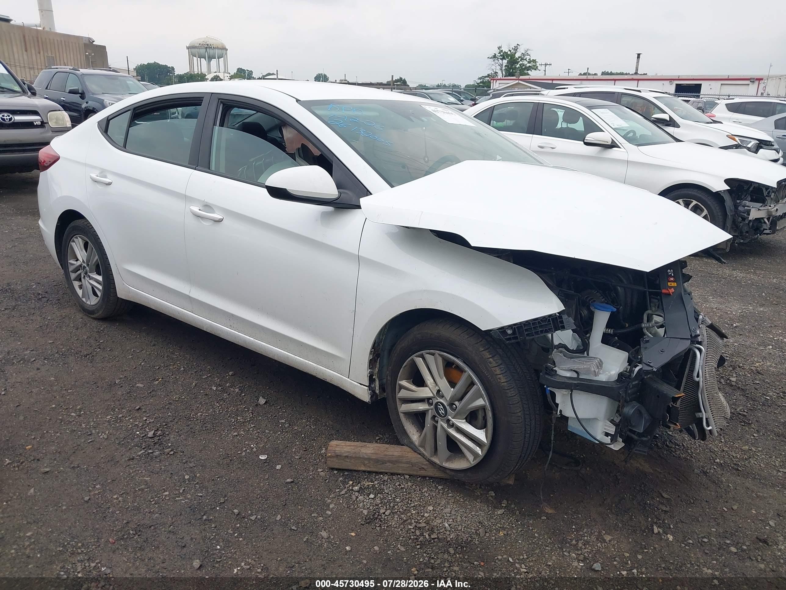 2020 Hyundai Elantra Sel White vin: 5NPD84LF5LH582637