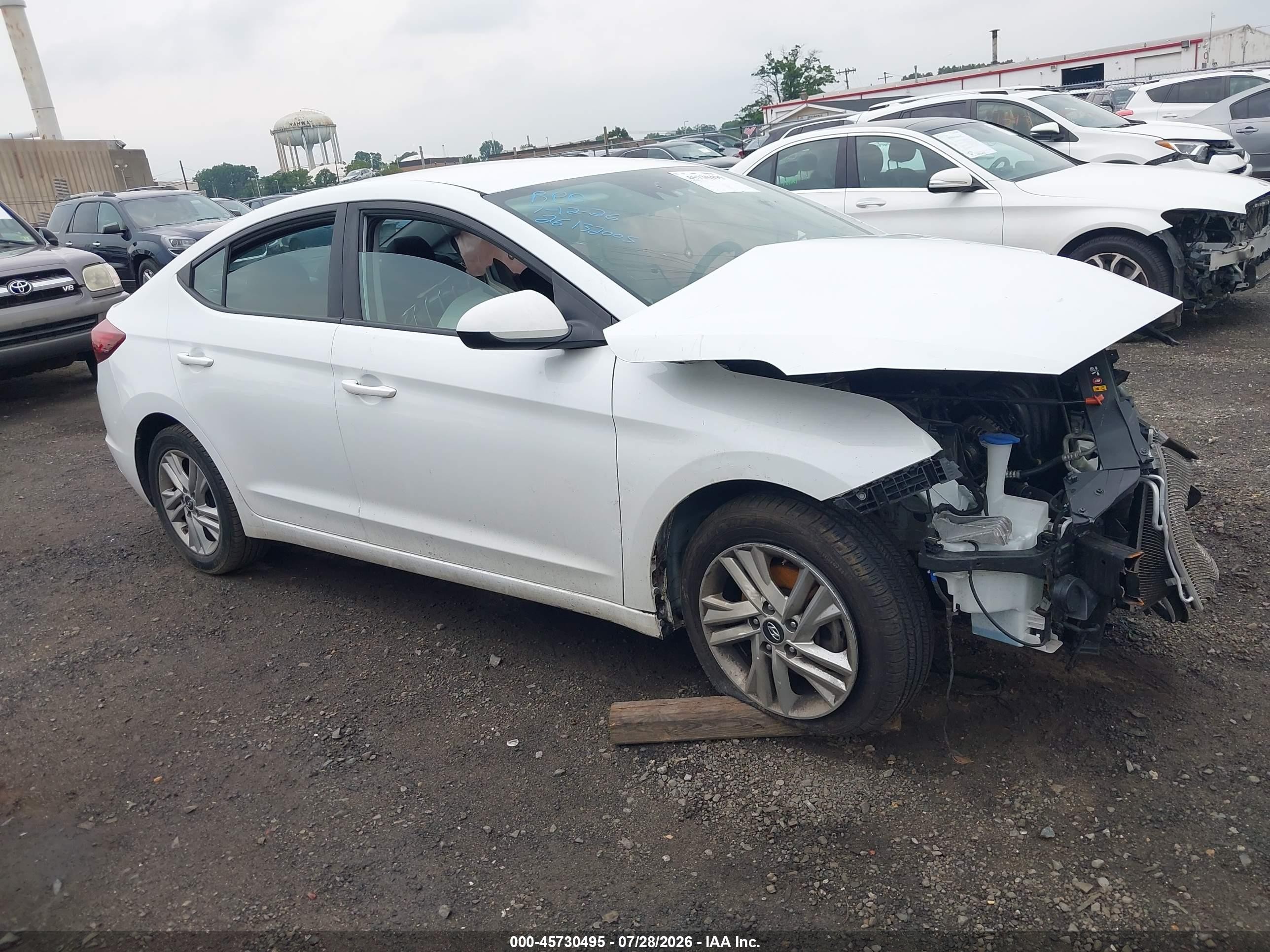 2020 Hyundai Elantra Sel White vin: 5NPD84LF5LH582637