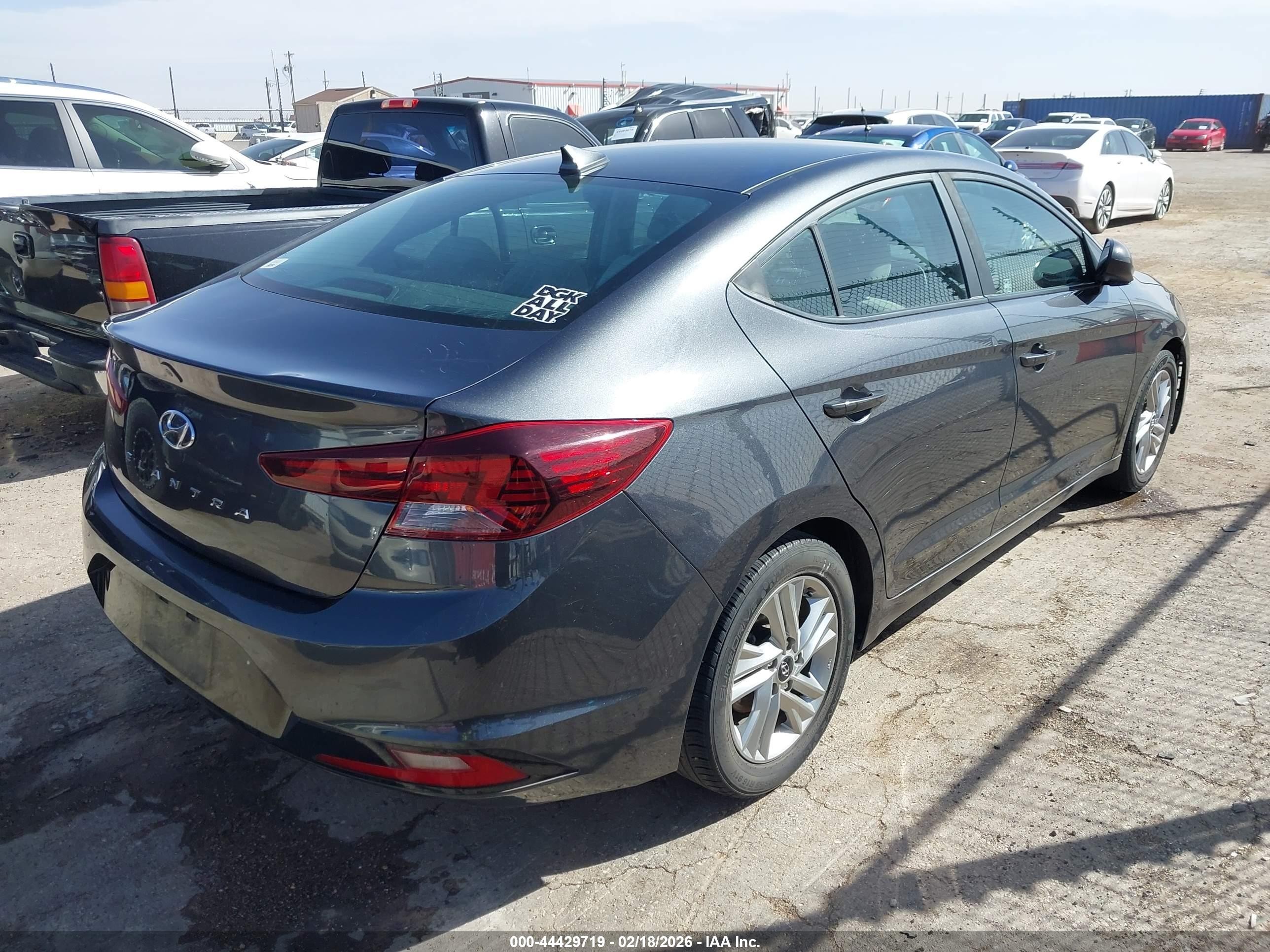 2020 Hyundai Elantra Sel Gray vin: 5NPD84LF5LH622330