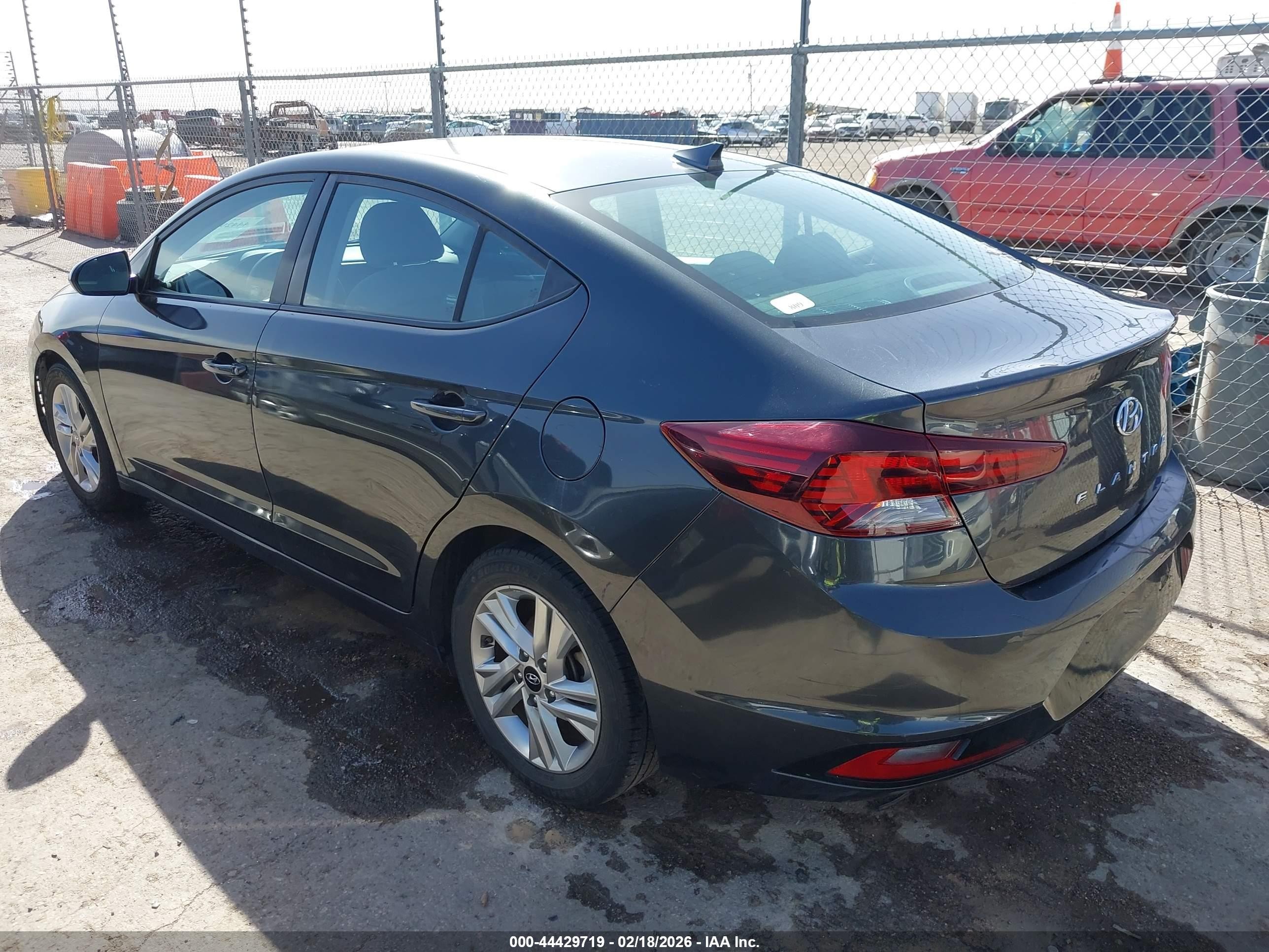 2020 Hyundai Elantra Sel Gray vin: 5NPD84LF5LH622330