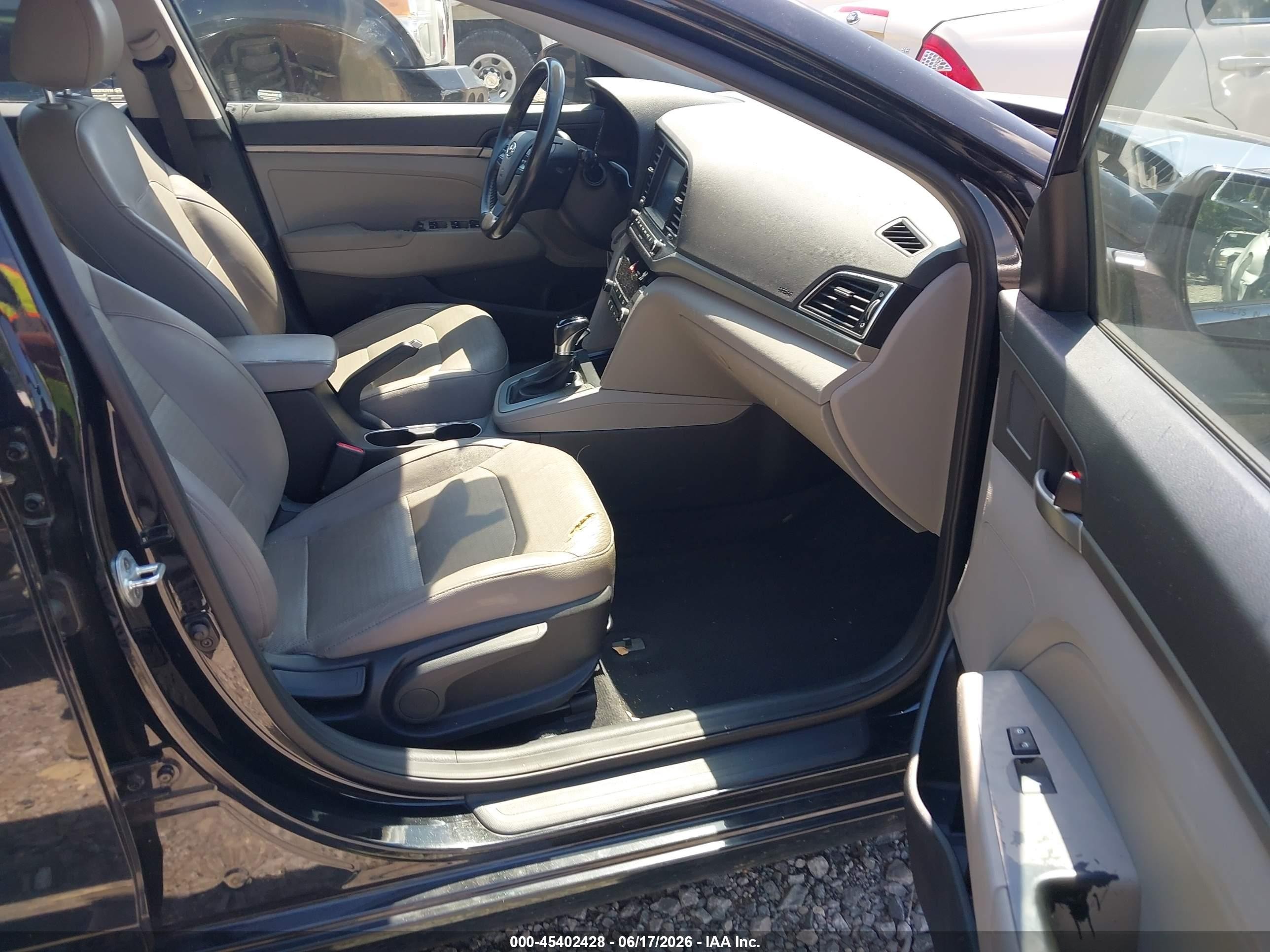 2017 Hyundai Elantra Limited Black vin: 5NPD84LF6HH003873