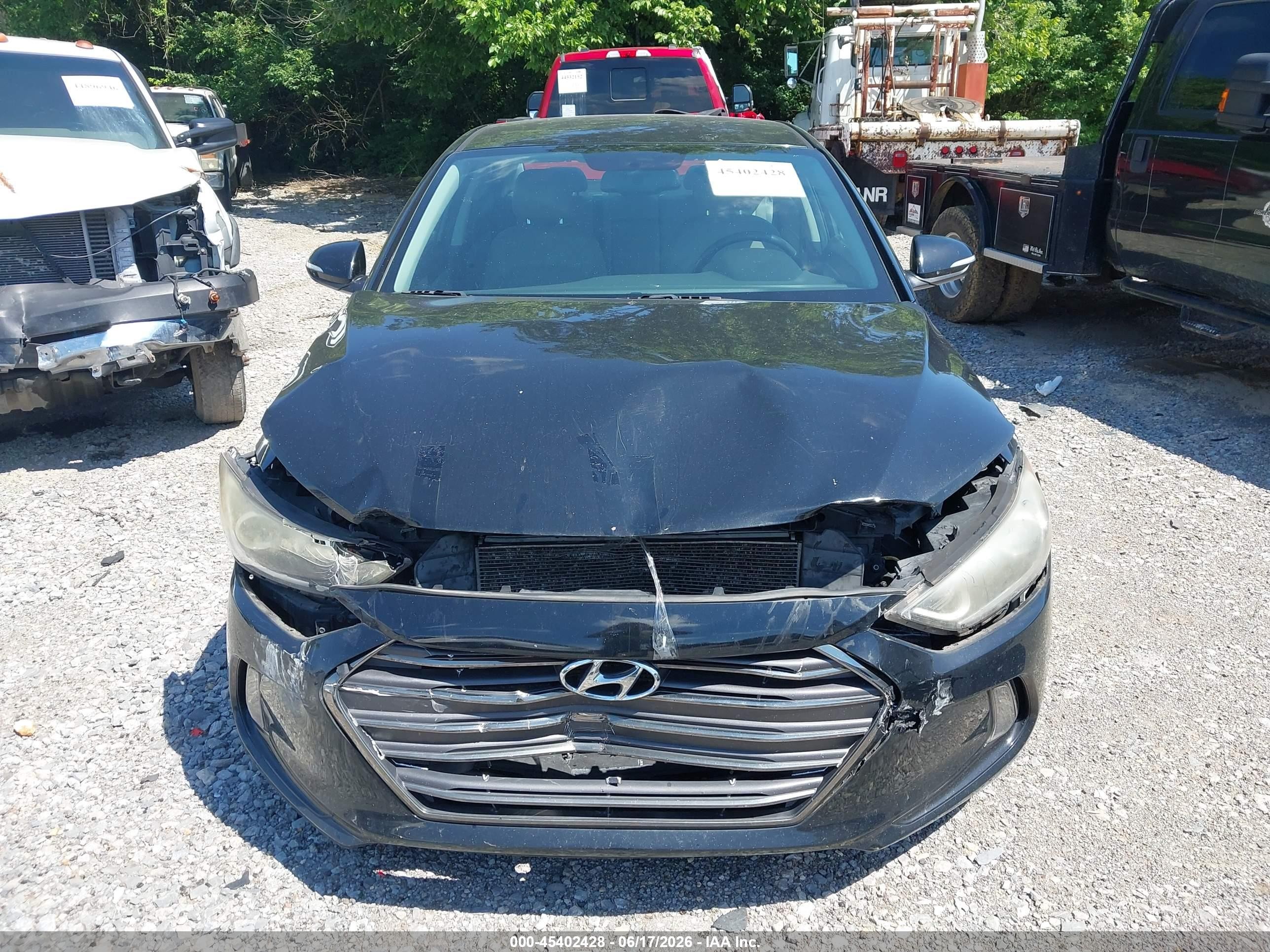 2017 Hyundai Elantra Limited Black vin: 5NPD84LF6HH003873