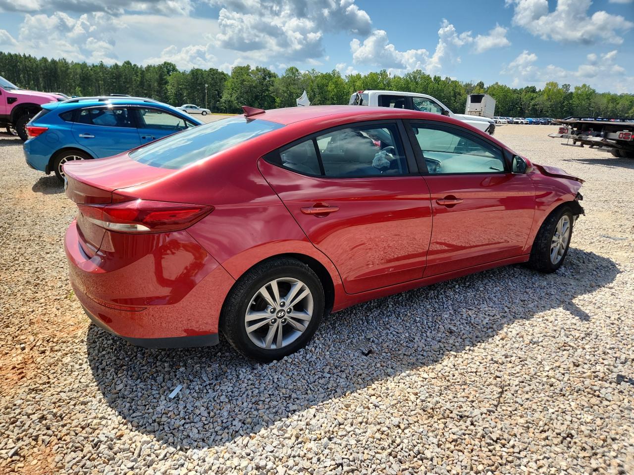 2017 Hyundai Elantra Se Красный vin: 5NPD84LF6HH025761
