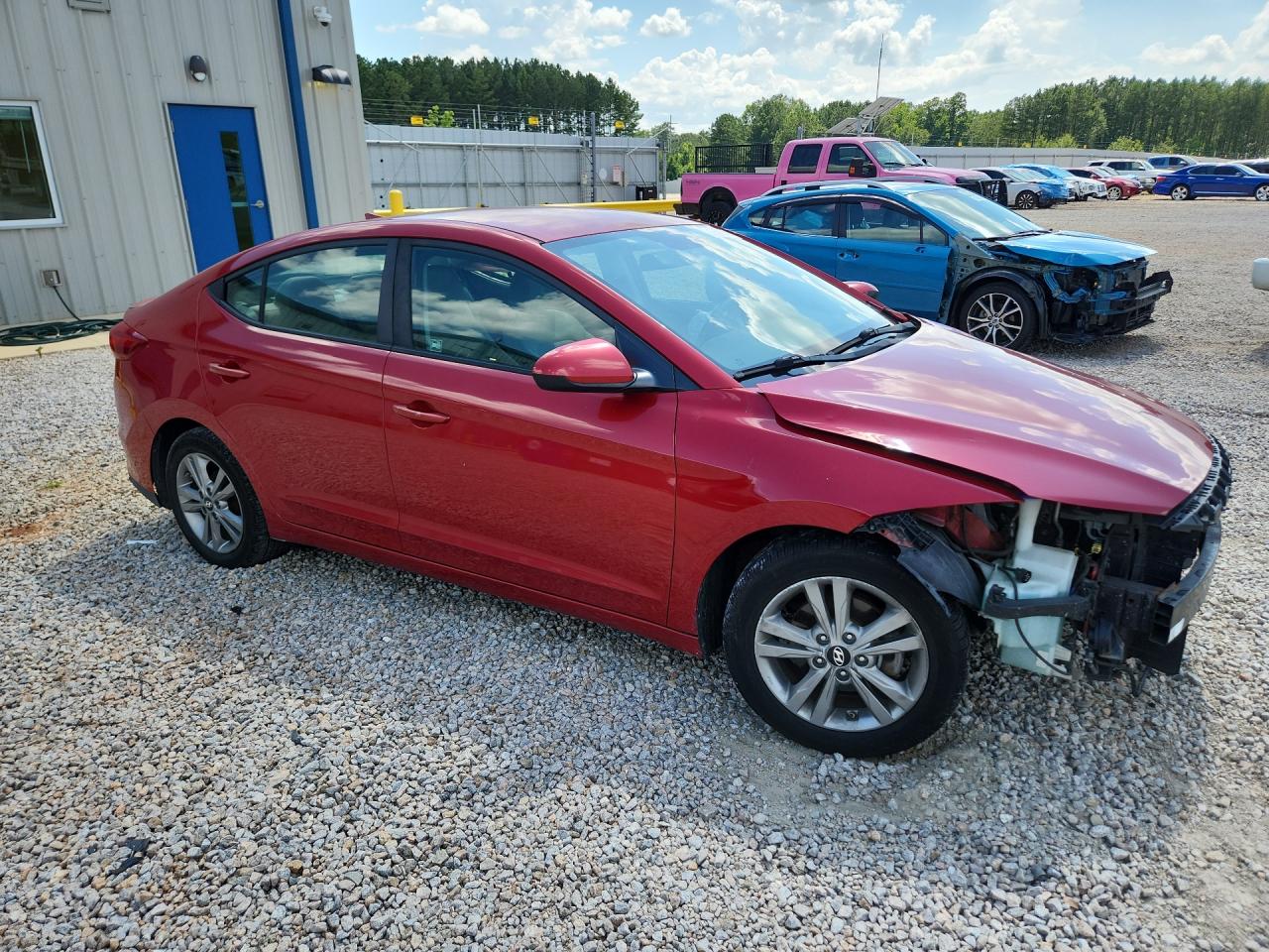 2017 Hyundai Elantra Se Красный vin: 5NPD84LF6HH025761