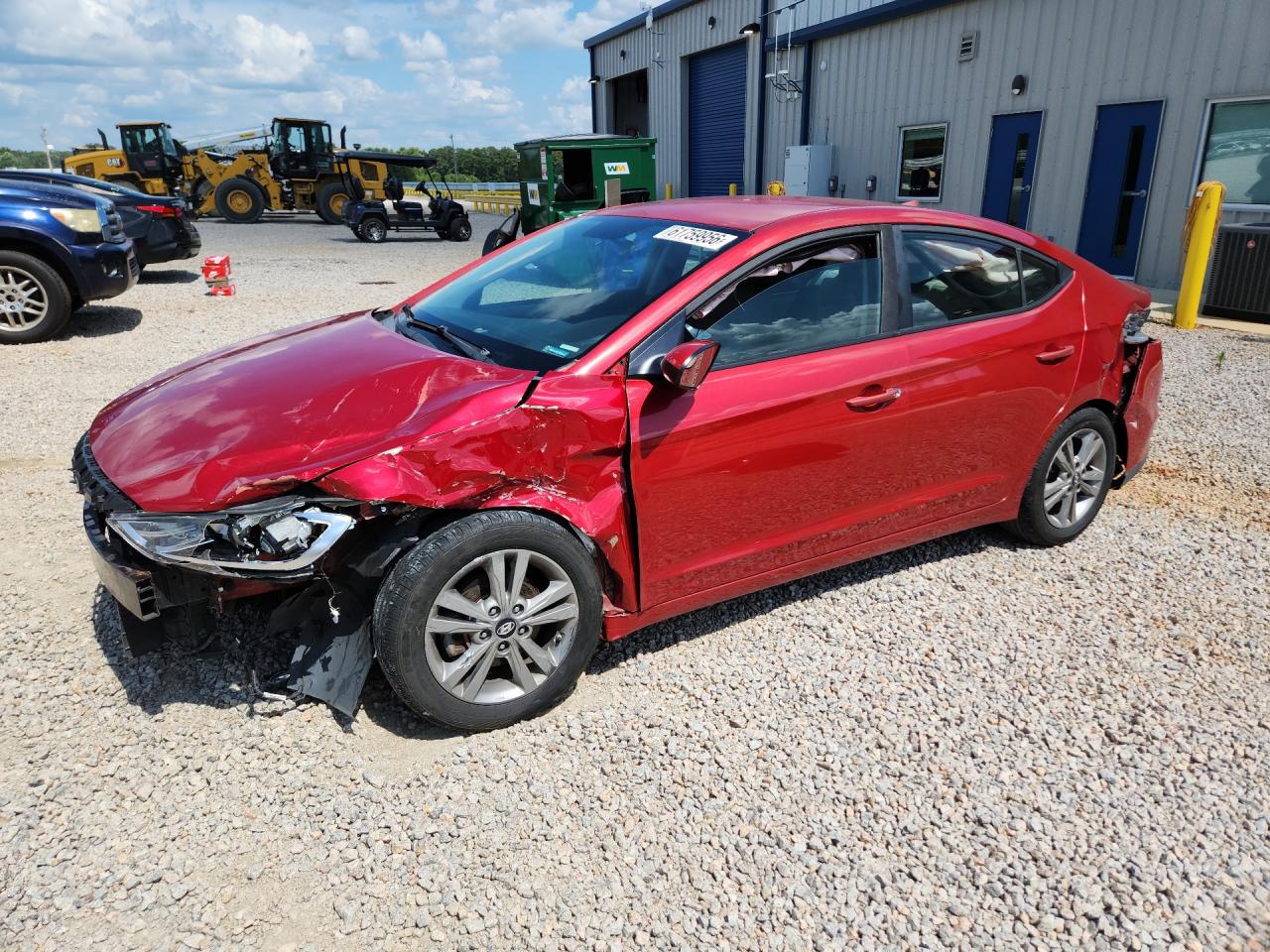 2017 Hyundai Elantra Se Красный vin: 5NPD84LF6HH025761