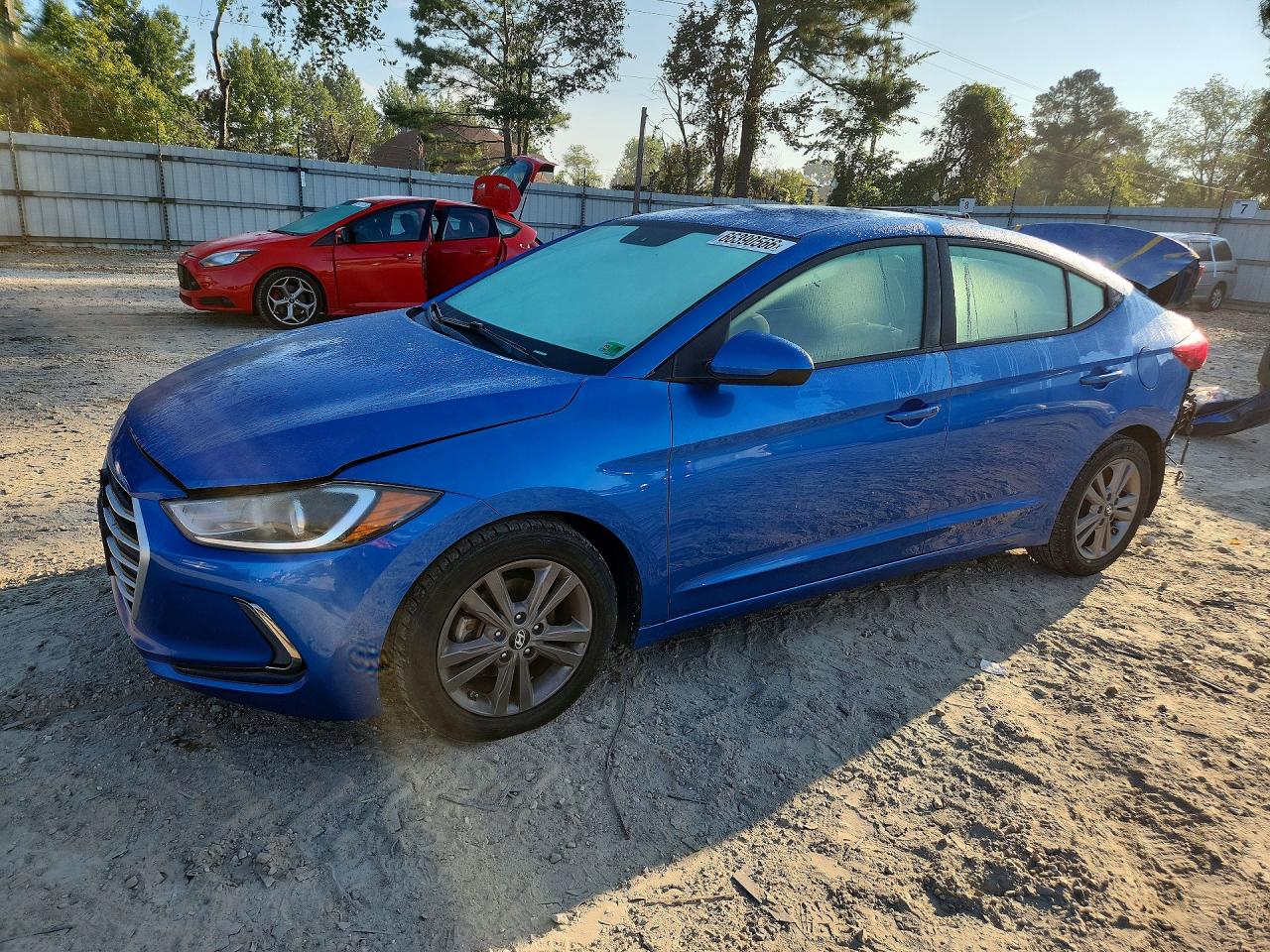 2017 Hyundai Elantra Se Blue vin: 5NPD84LF6HH047890