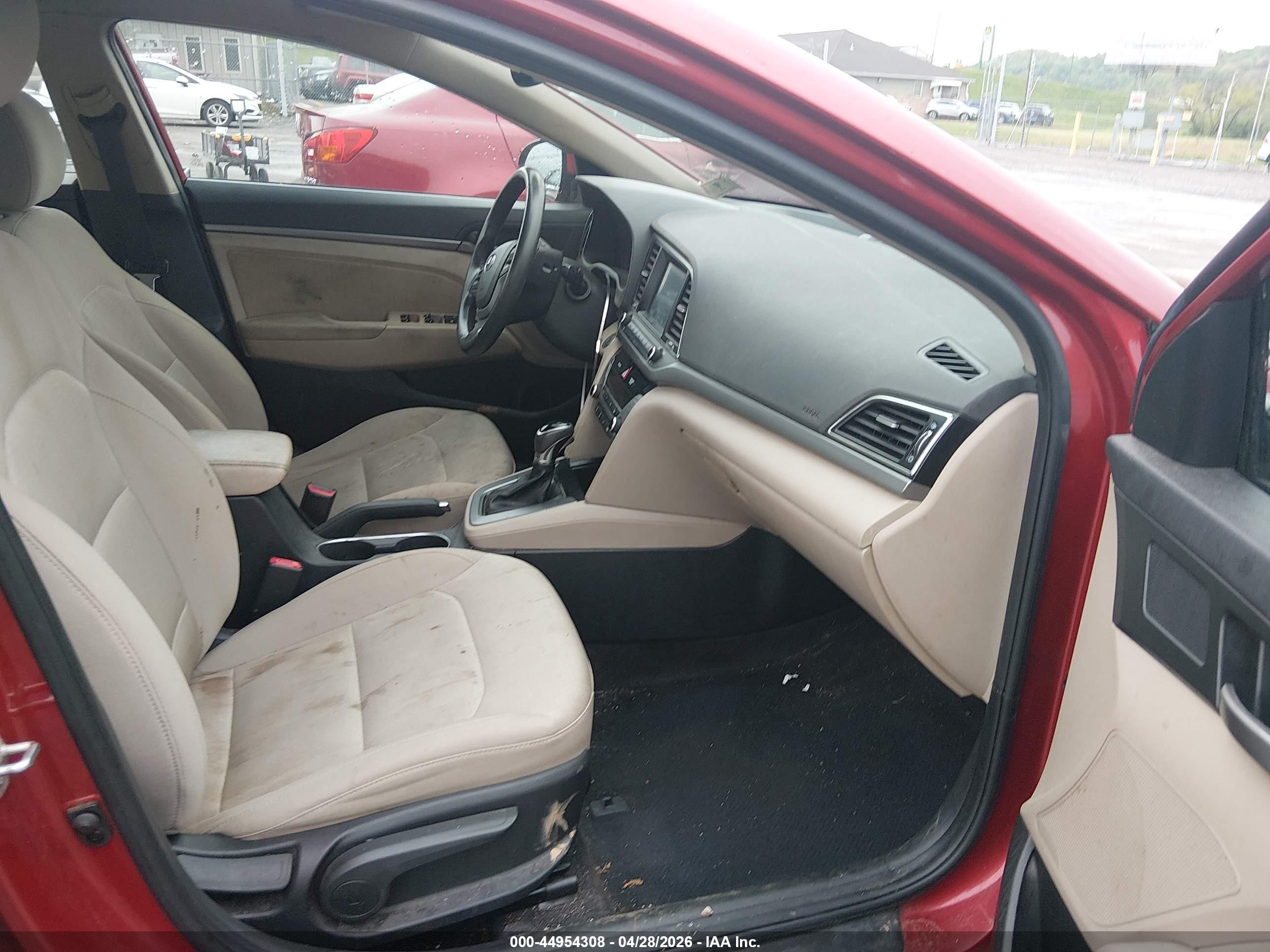 2017 Hyundai Elantra Value Edition Темно-бордовый vin: 5NPD84LF6HH162702